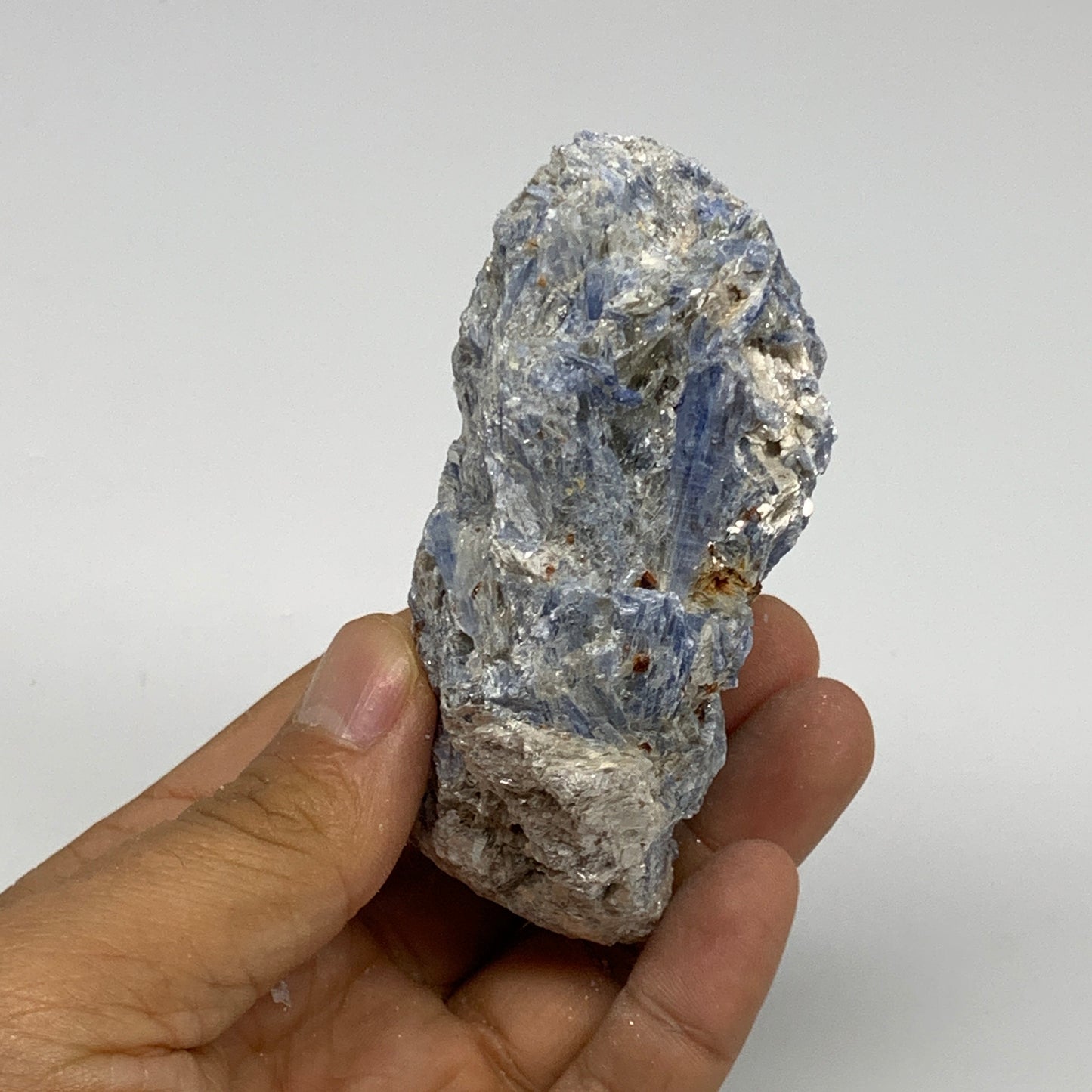 240.5g, 3.6"x2.1"x1.5", Rough Raw Blue Kyanite Chunk Mineral @Brazil, B29195