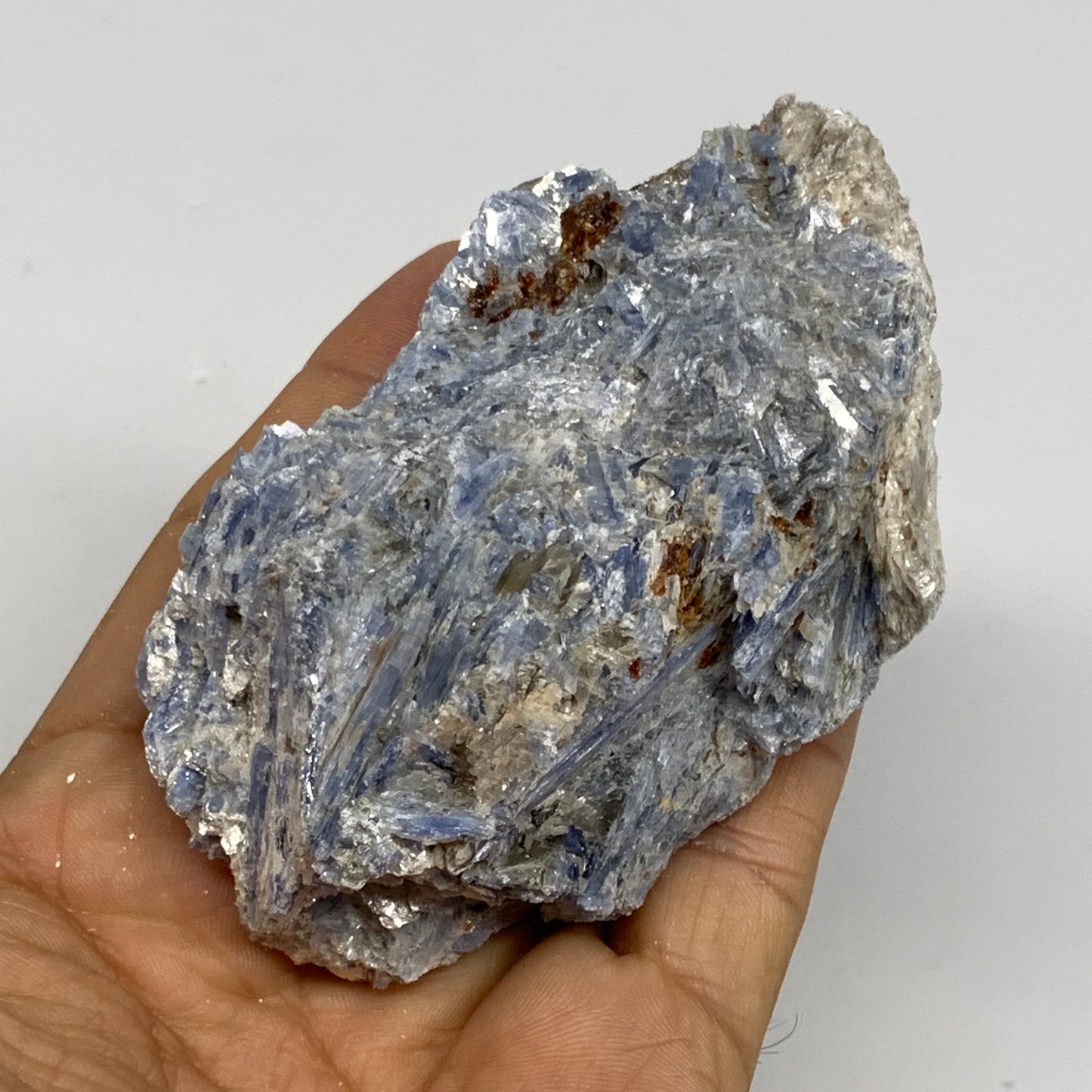 240.5g, 3.6"x2.1"x1.5", Rough Raw Blue Kyanite Chunk Mineral @Brazil, B29195