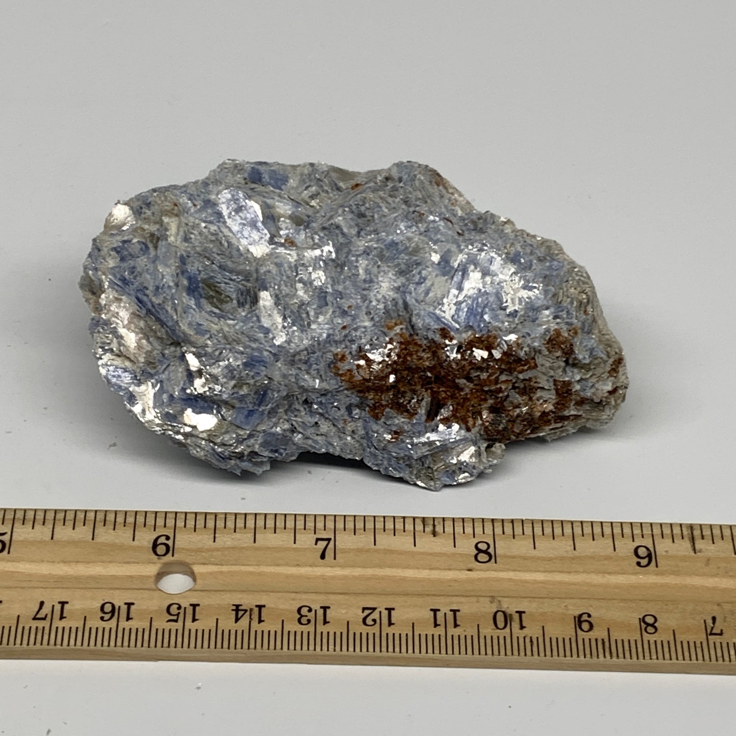 240.5g, 3.6"x2.1"x1.5", Rough Raw Blue Kyanite Chunk Mineral @Brazil, B29195