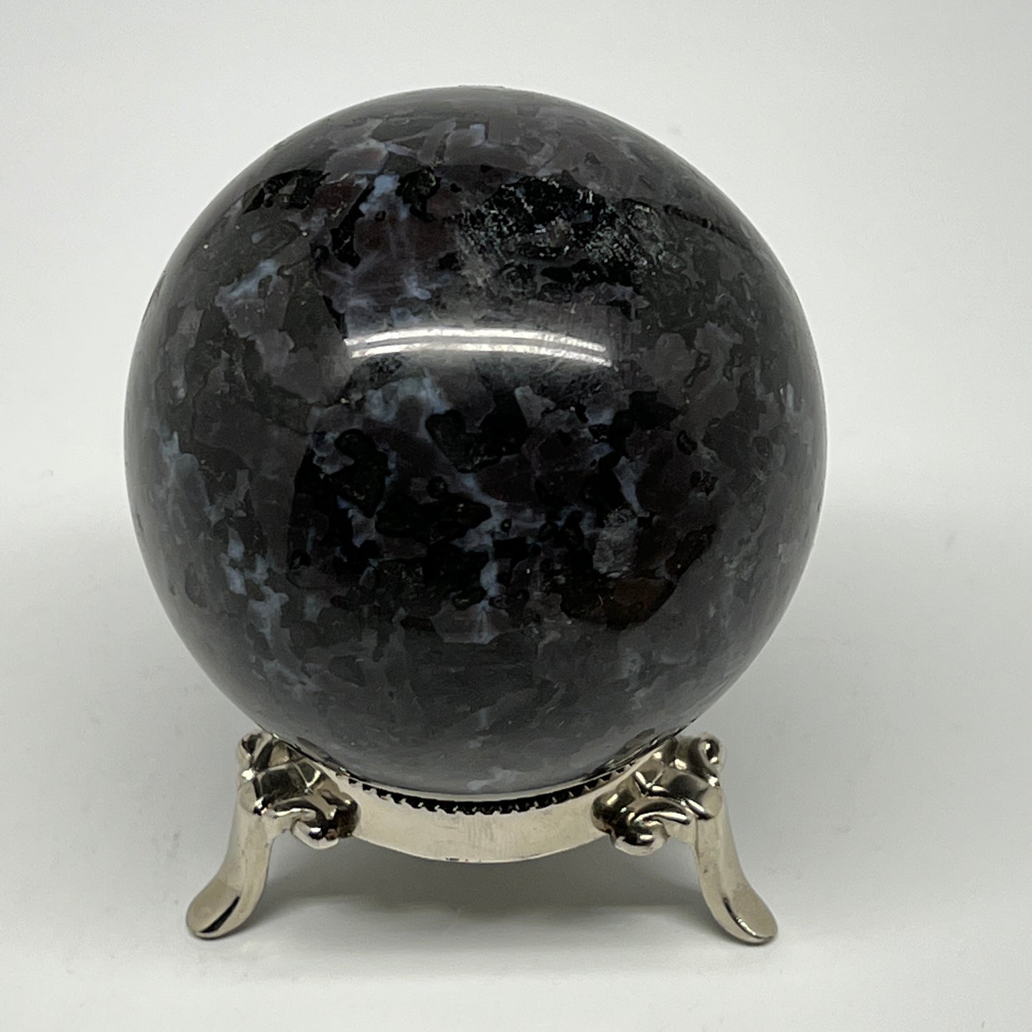 620g,2.9" (74mm) Indigo Gabbro Spheres Merlinite Gemstone @Madagascar,B19807