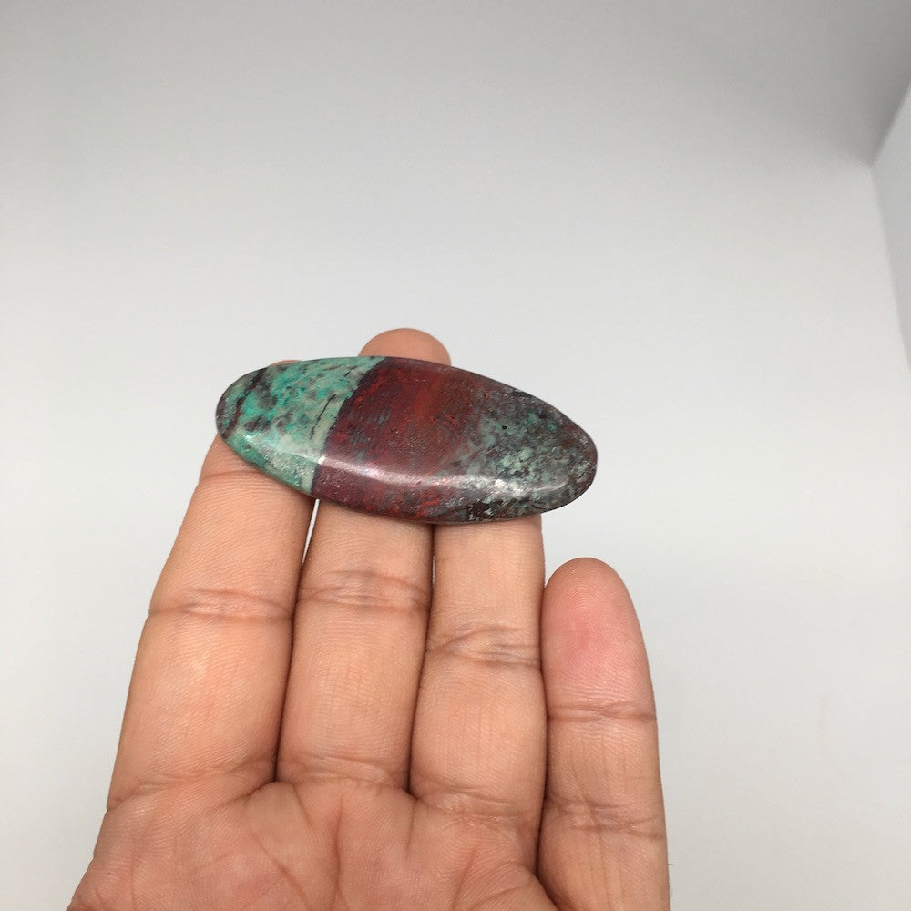 14g, 2.15"x 1" Sonora Sunset Chrysocolla Cuprite Cabochon from Mexico,SC193