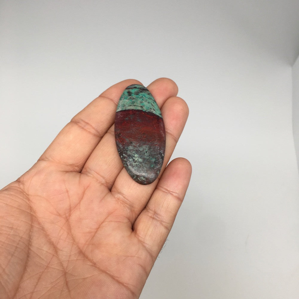 14g, 2.15"x 1" Sonora Sunset Chrysocolla Cuprite Cabochon from Mexico,SC193