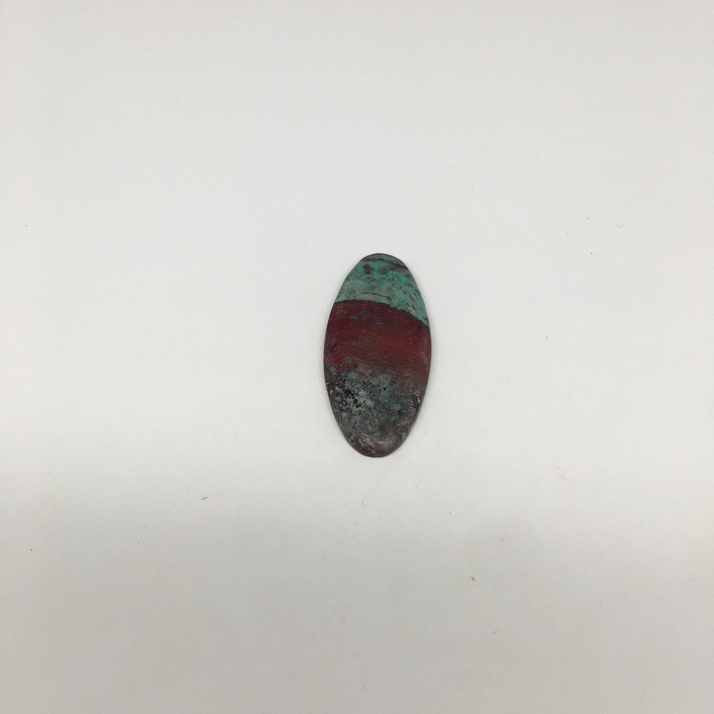 14g, 2.15"x 1" Sonora Sunset Chrysocolla Cuprite Cabochon from Mexico,SC193