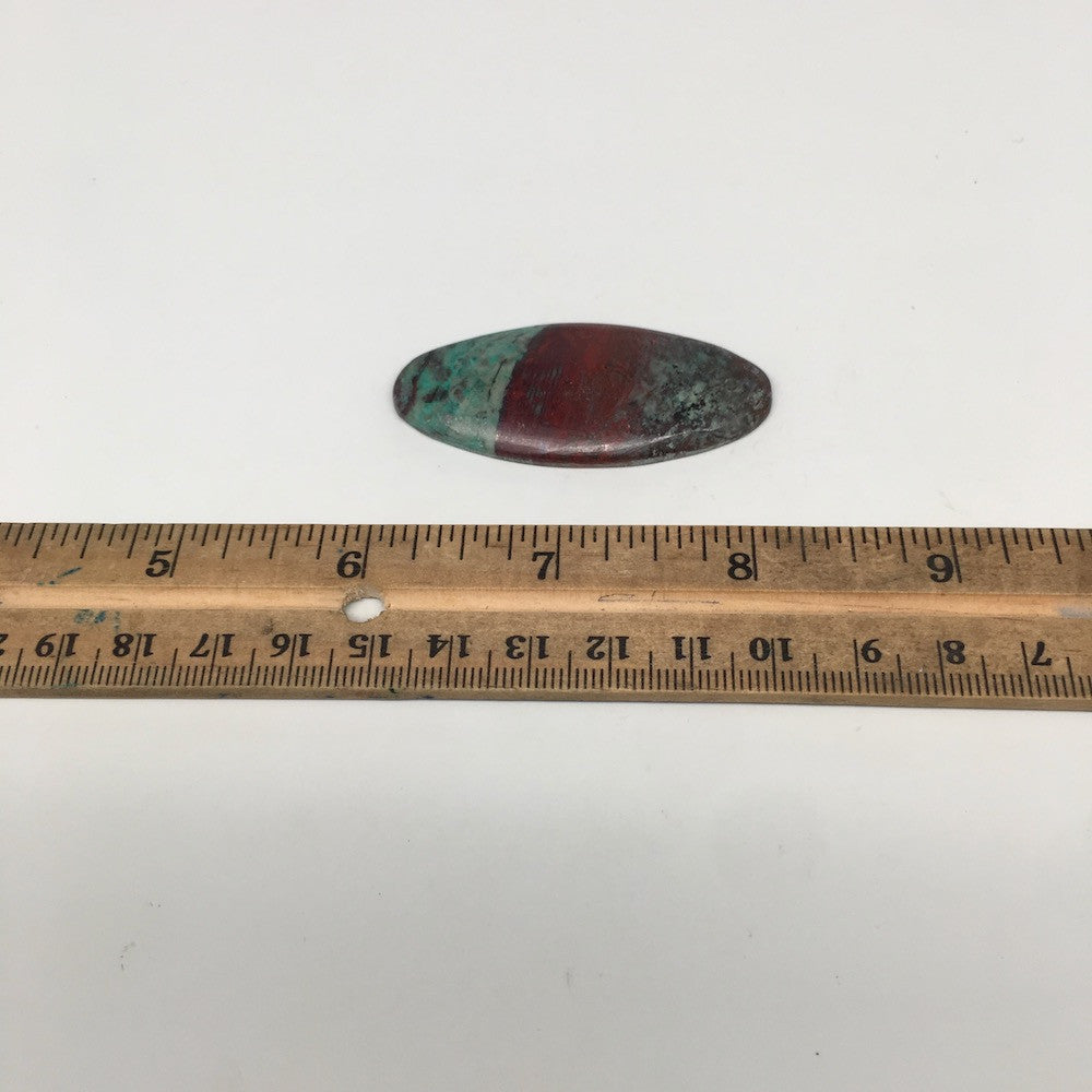 14g, 2.15"x 1" Sonora Sunset Chrysocolla Cuprite Cabochon from Mexico,SC193