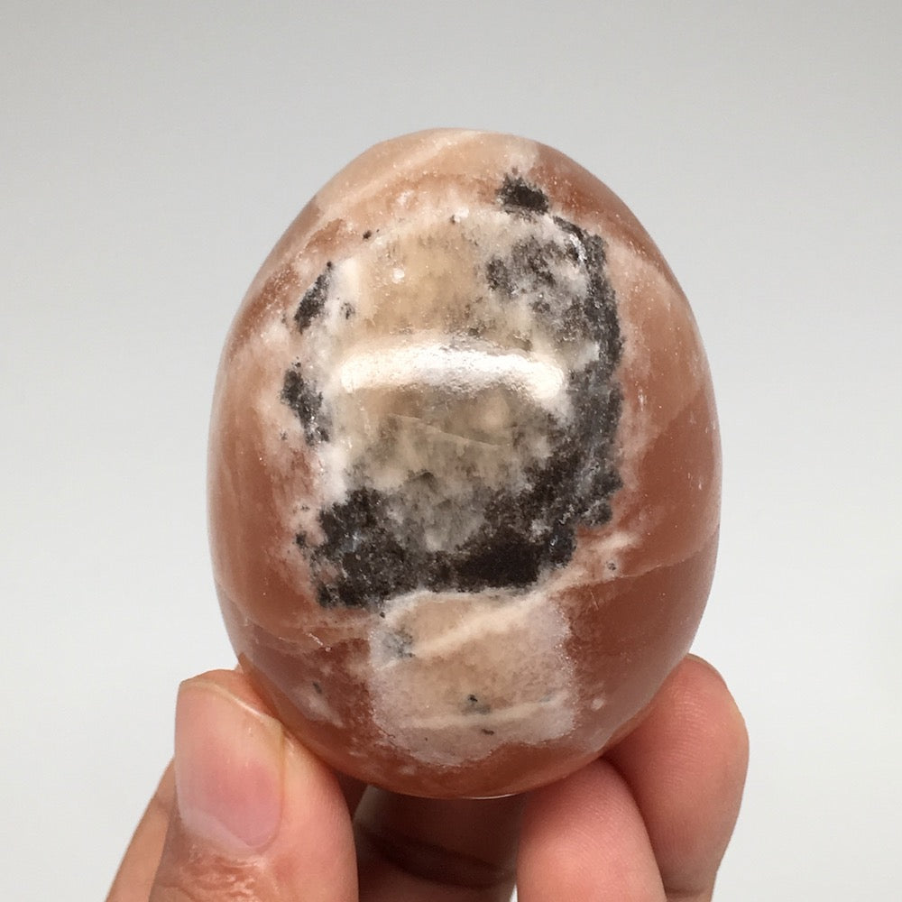 183.9g, 2.3"x1.8" Honey Color Onyx Polished Small Eggs from Morocco, MF3402