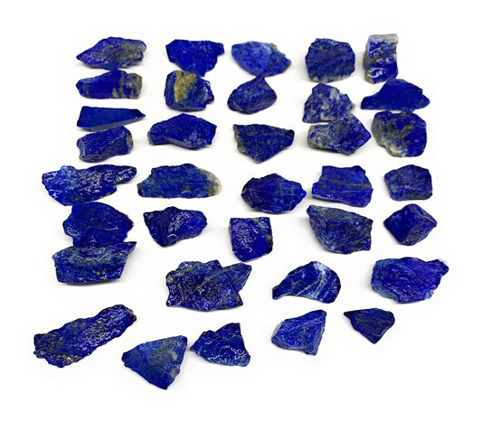 136g, 35pcs, 0.7"-1.3", Small Tiny Chips Rough Lapis Lazuli @Afghanistan, B11982