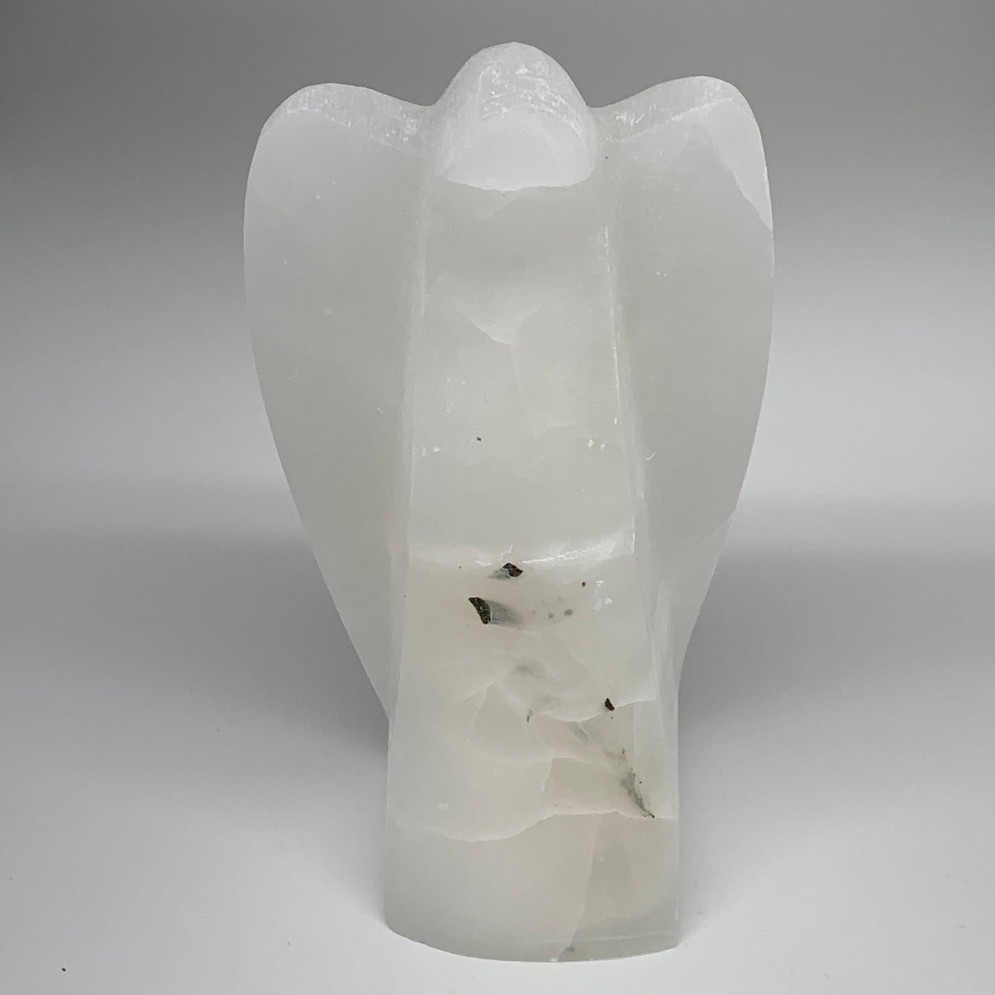 1288g, 7"x3.9"x2.8" White Selenite (Satin Spar) Angel Lamps @Morocco,B9463