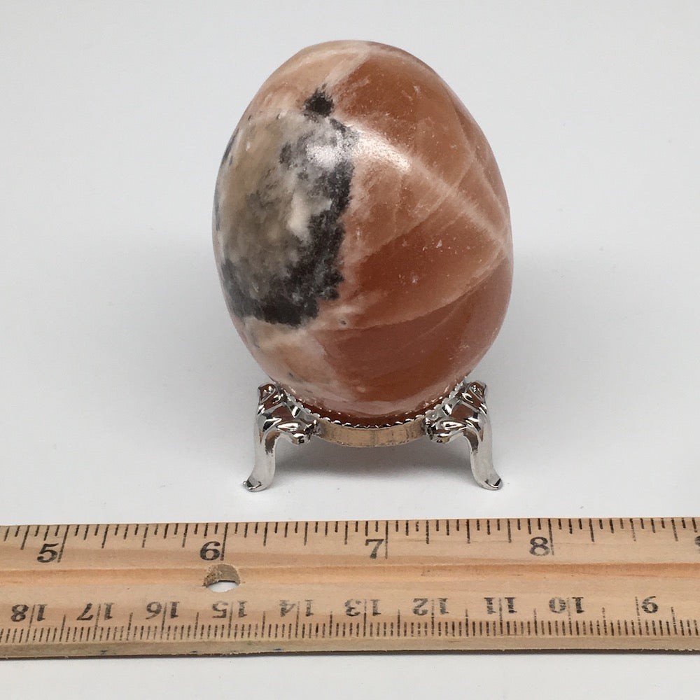 183.9g, 2.3"x1.8" Honey Color Onyx Polished Small Eggs from Morocco, MF3402