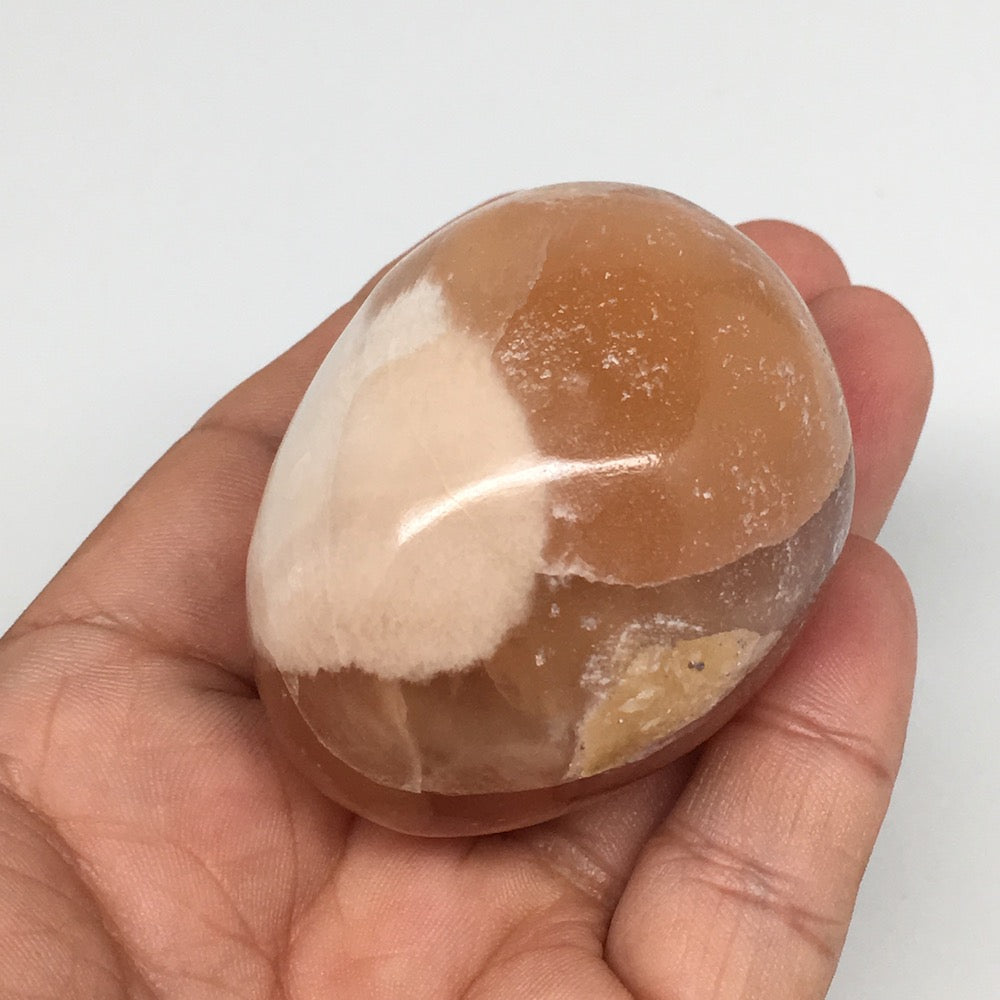 150.6g, 2.2"x1.7" Honey Color Onyx Polished Small Eggs from Morocco, MF3398