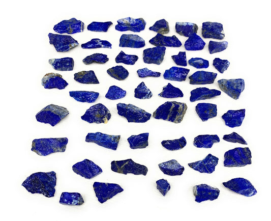 137.8g, 54pcs, 0.3"-1.2", Small Tiny Chips Rough Lapis Lazuli @Afghanistan,B1198