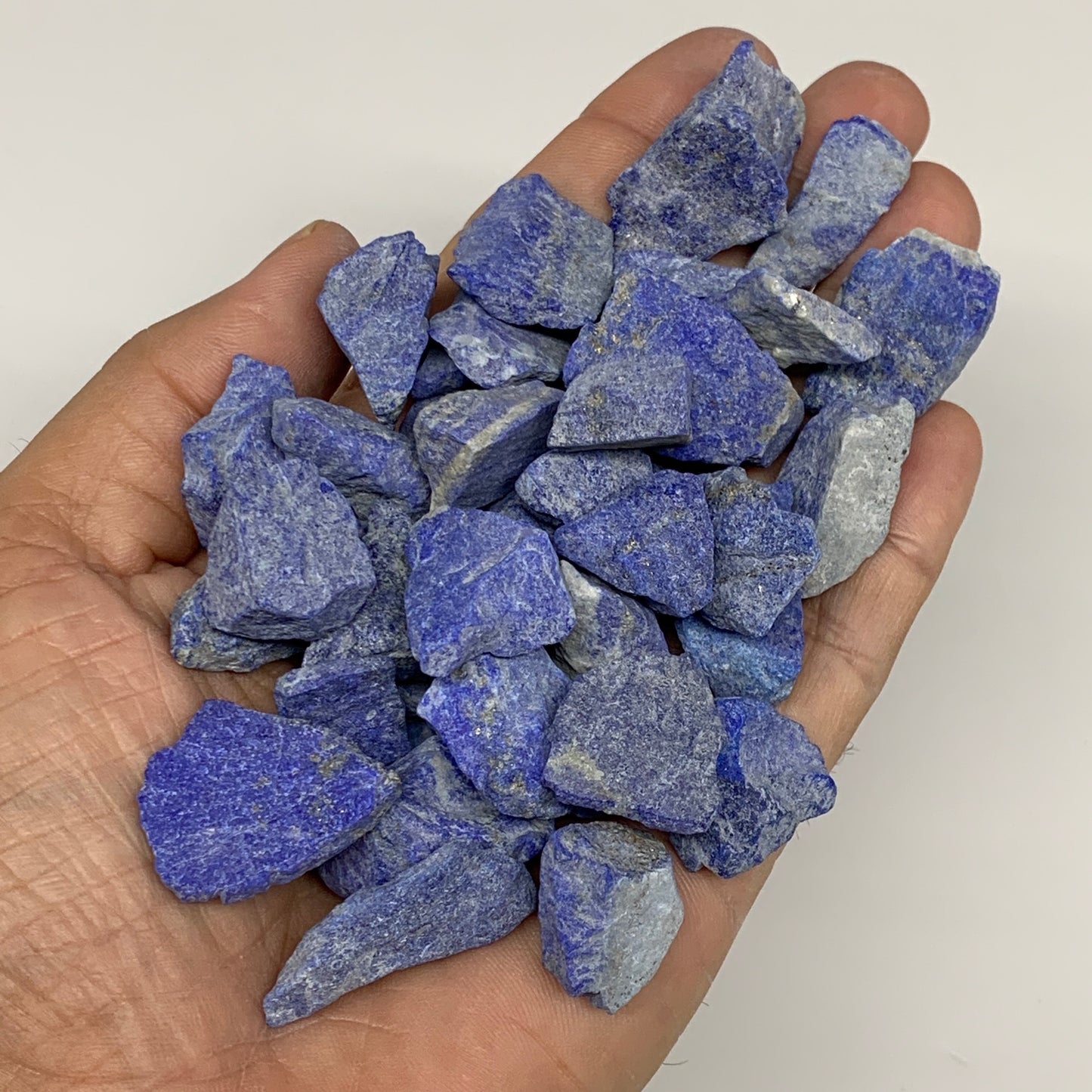 138.4g,38pcs,0.4"-1.2", Small Tiny Chips Rough Lapis Lazuli @Afghanistan,B11988