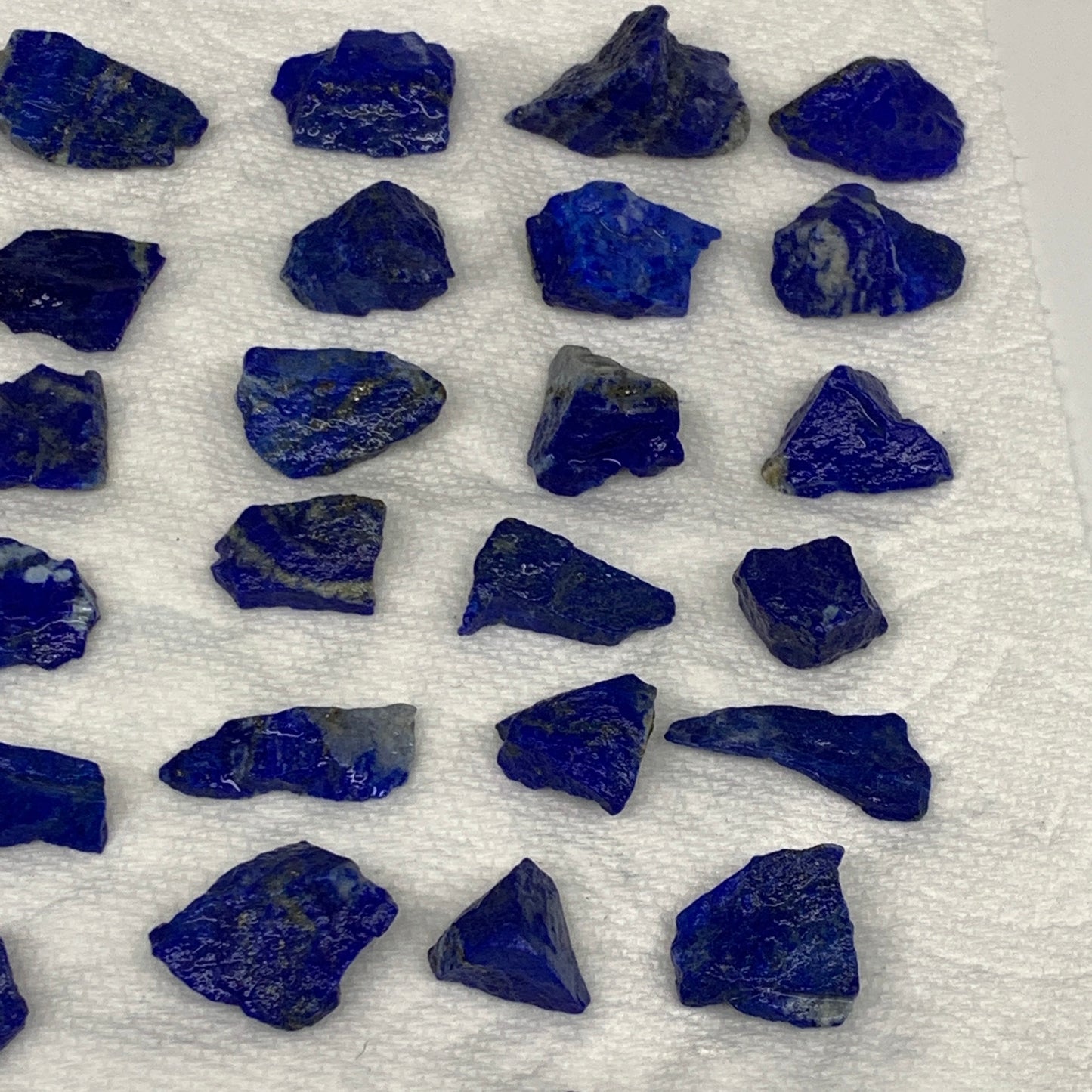 138.4g,38pcs,0.4"-1.2", Small Tiny Chips Rough Lapis Lazuli @Afghanistan,B11988