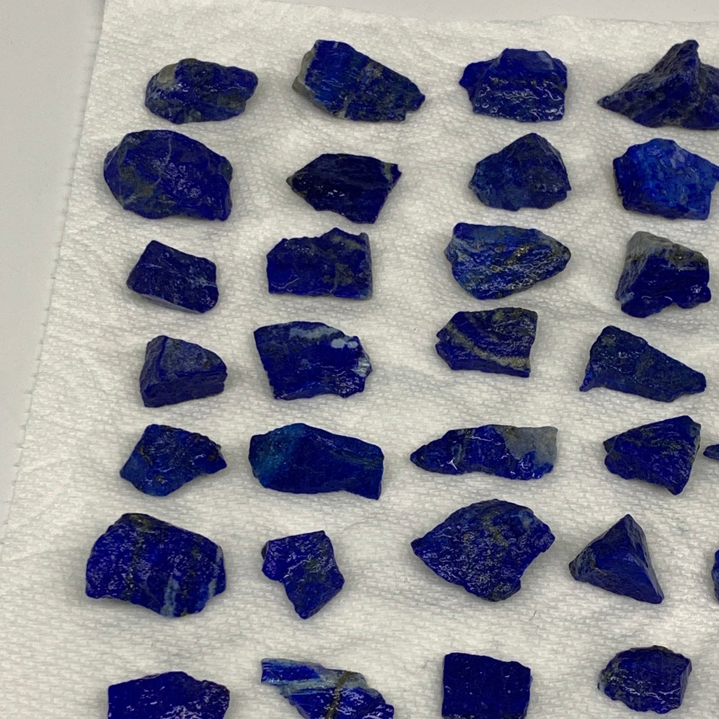 138.4g,38pcs,0.4"-1.2", Small Tiny Chips Rough Lapis Lazuli @Afghanistan,B11988