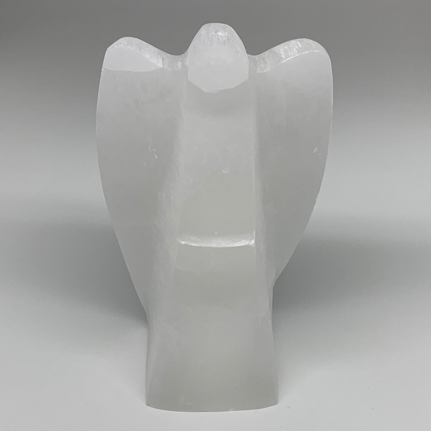 1376g, 7"x4.1"x2.8" White Selenite (Satin Spar) Angel Lamps @Morocco,B9468