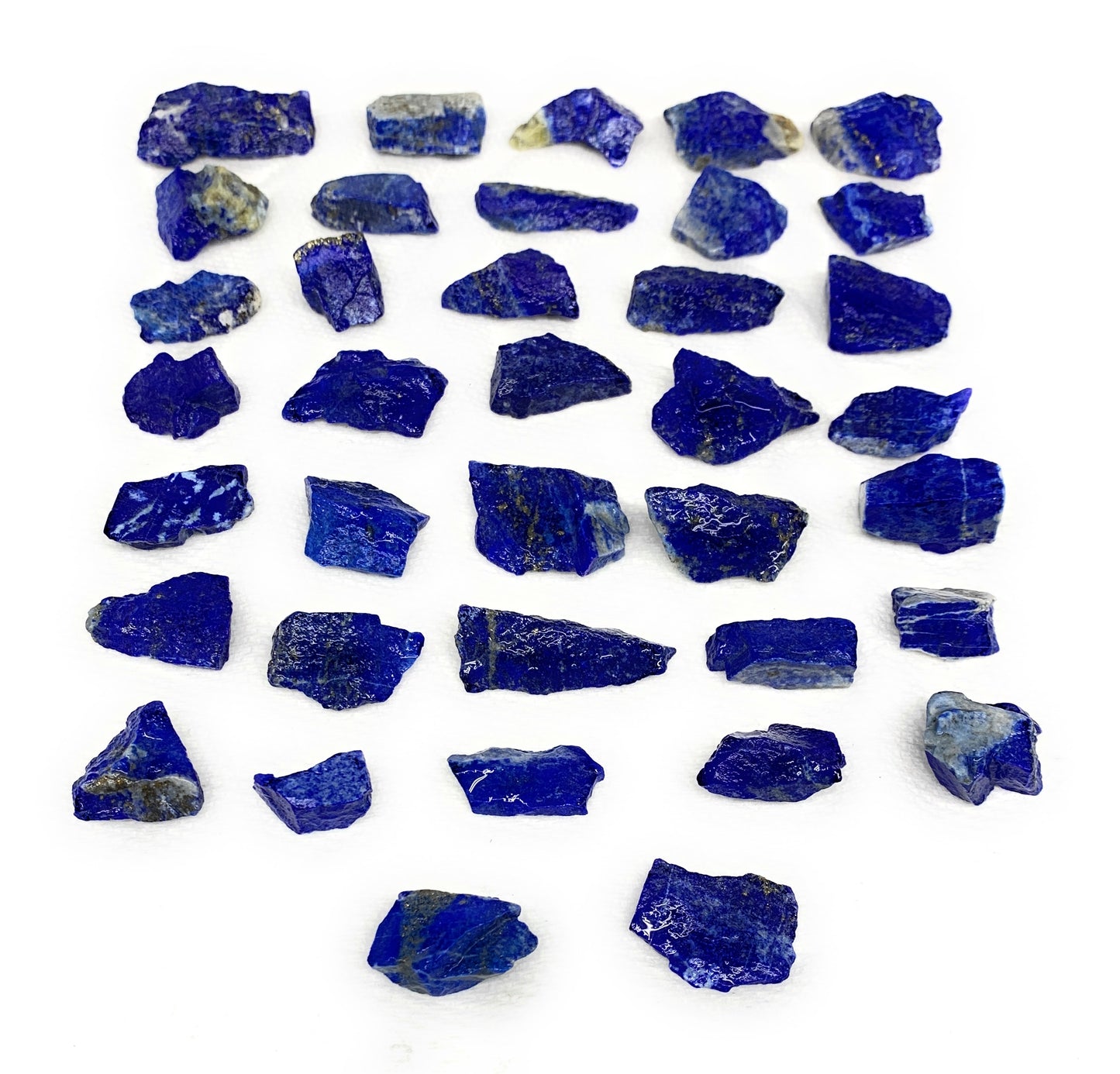 132.5g,37pcs,0.6"-1.3", Small Tiny Chips Rough Lapis Lazuli @Afghanistan,B11990