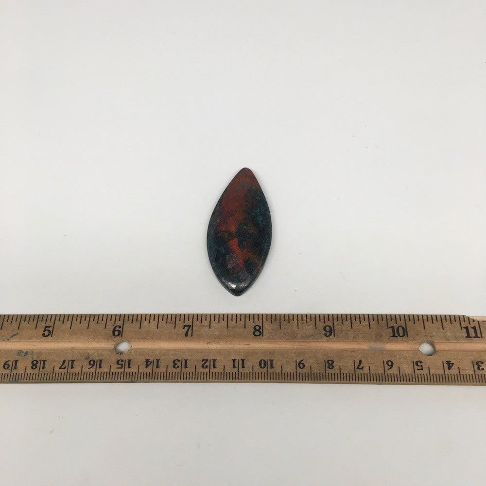 16.1g, 2.2"x 1" Sonora Sunset Chrysocolla Cuprite Cabochon from Mexico,SC220