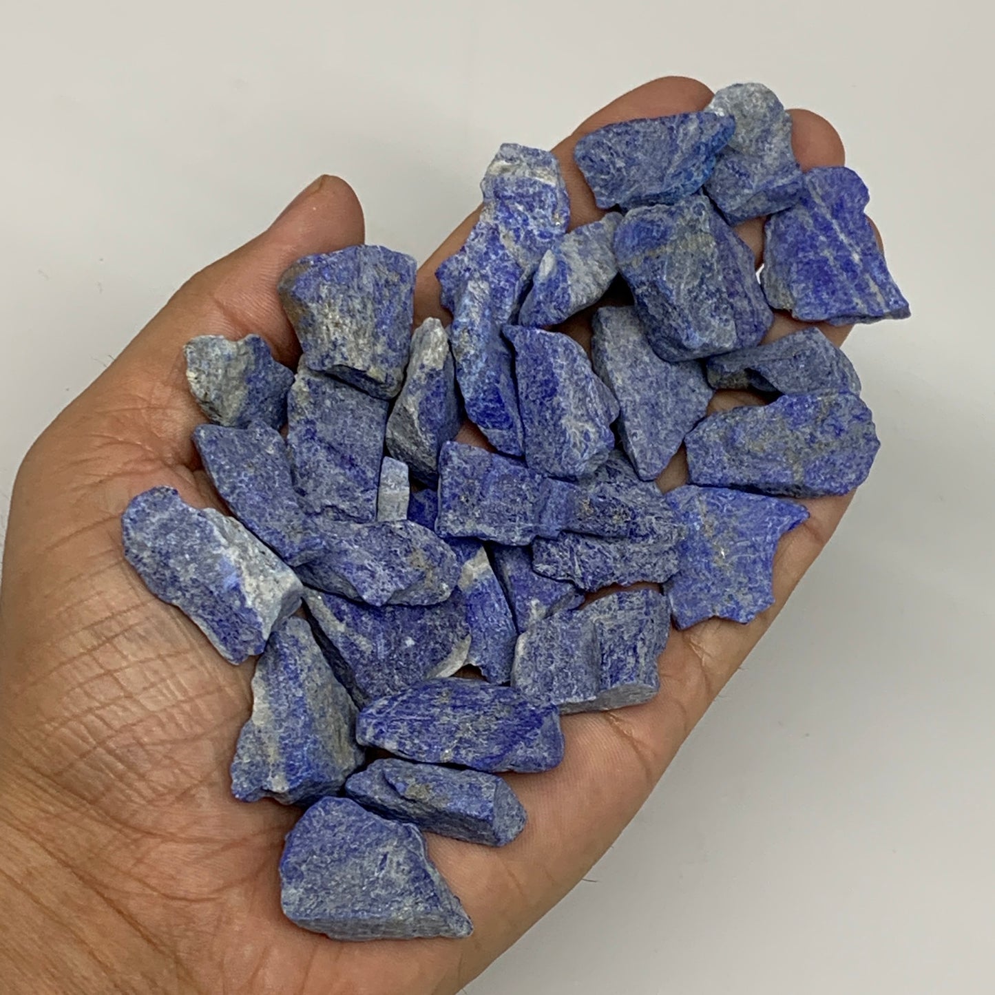 137.2g,31pcs,0.8"-1.3", Small Tiny Chips Rough Lapis Lazuli @Afghanistan,B12005