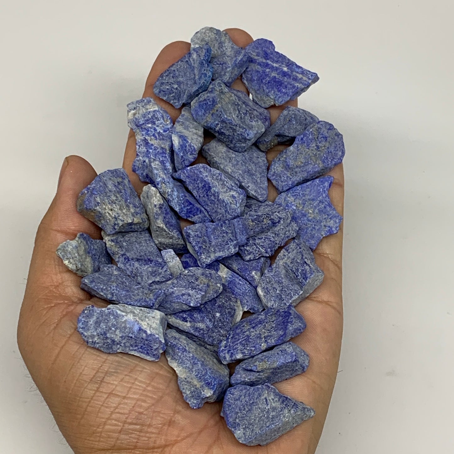 137.2g,31pcs,0.8"-1.3", Small Tiny Chips Rough Lapis Lazuli @Afghanistan,B12005