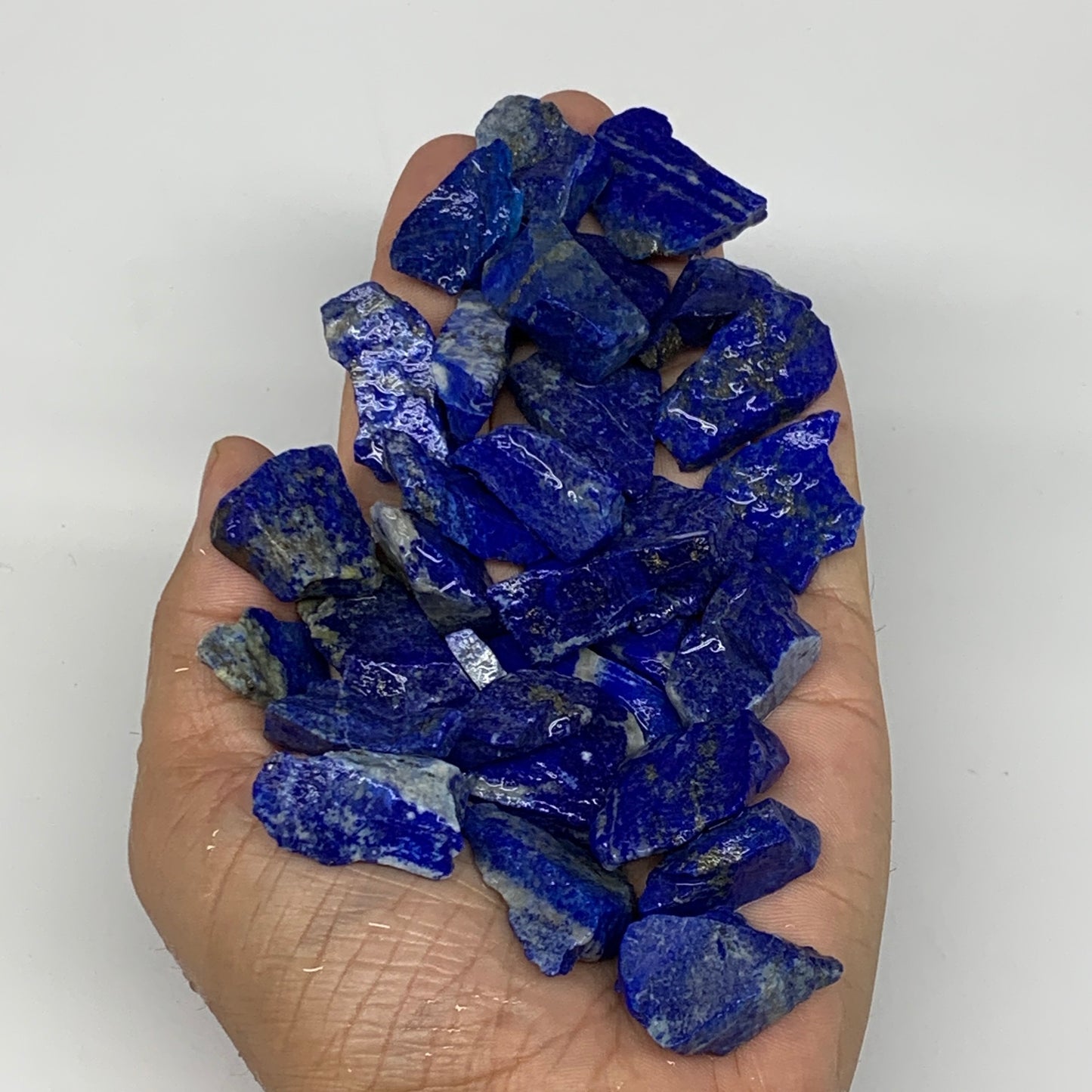 137.2g,31pcs,0.8"-1.3", Small Tiny Chips Rough Lapis Lazuli @Afghanistan,B12005