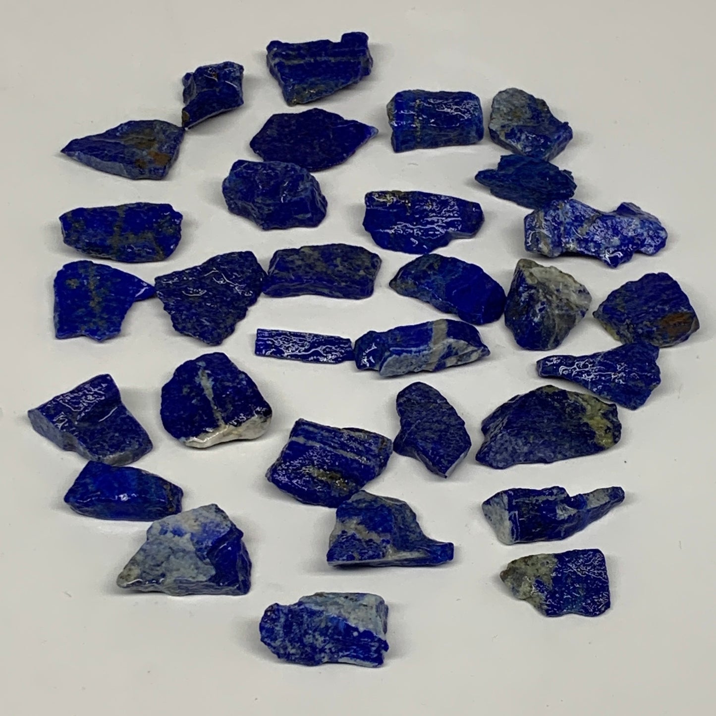 137.2g,31pcs,0.8"-1.3", Small Tiny Chips Rough Lapis Lazuli @Afghanistan,B12005