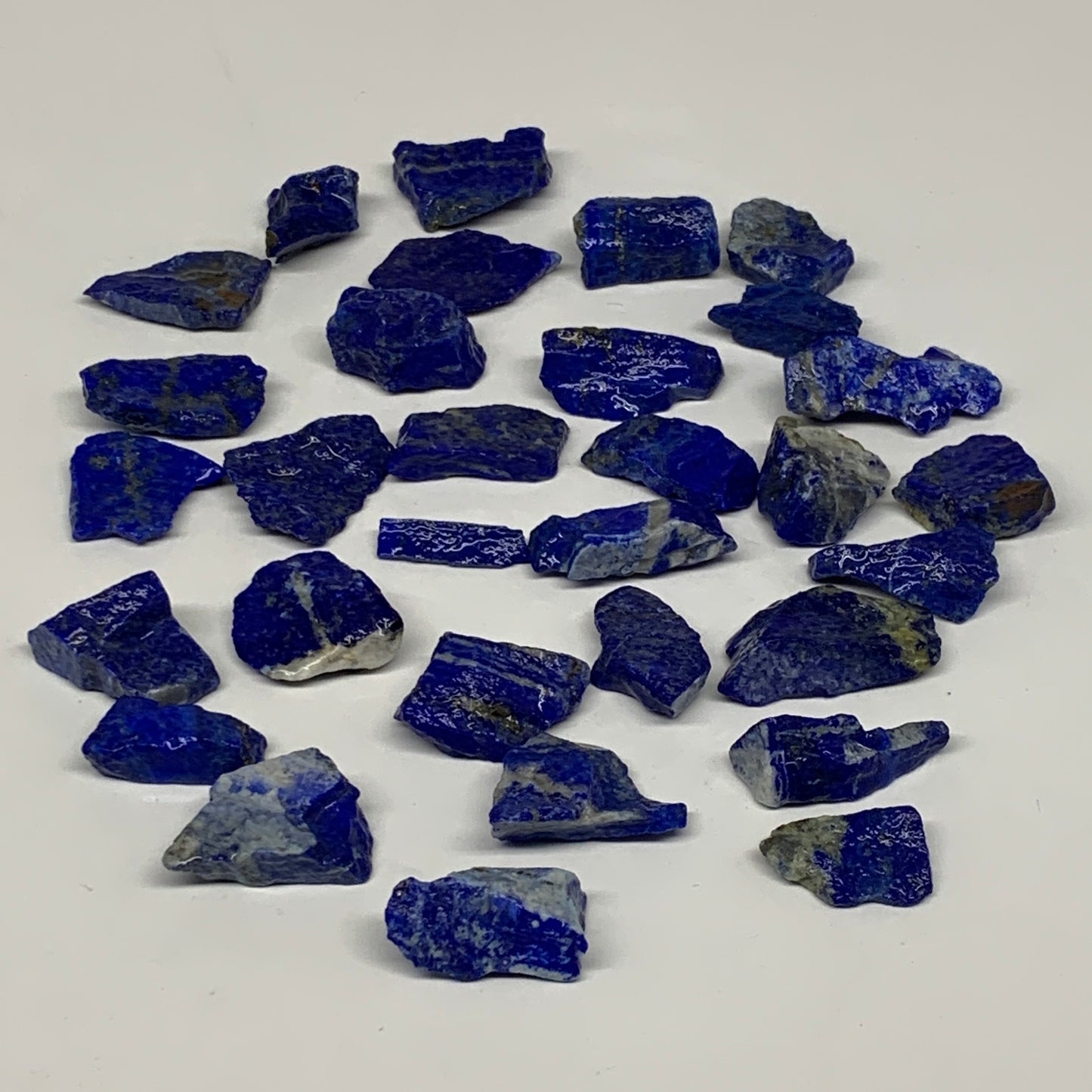 137.2g,31pcs,0.8"-1.3", Small Tiny Chips Rough Lapis Lazuli @Afghanistan,B12005