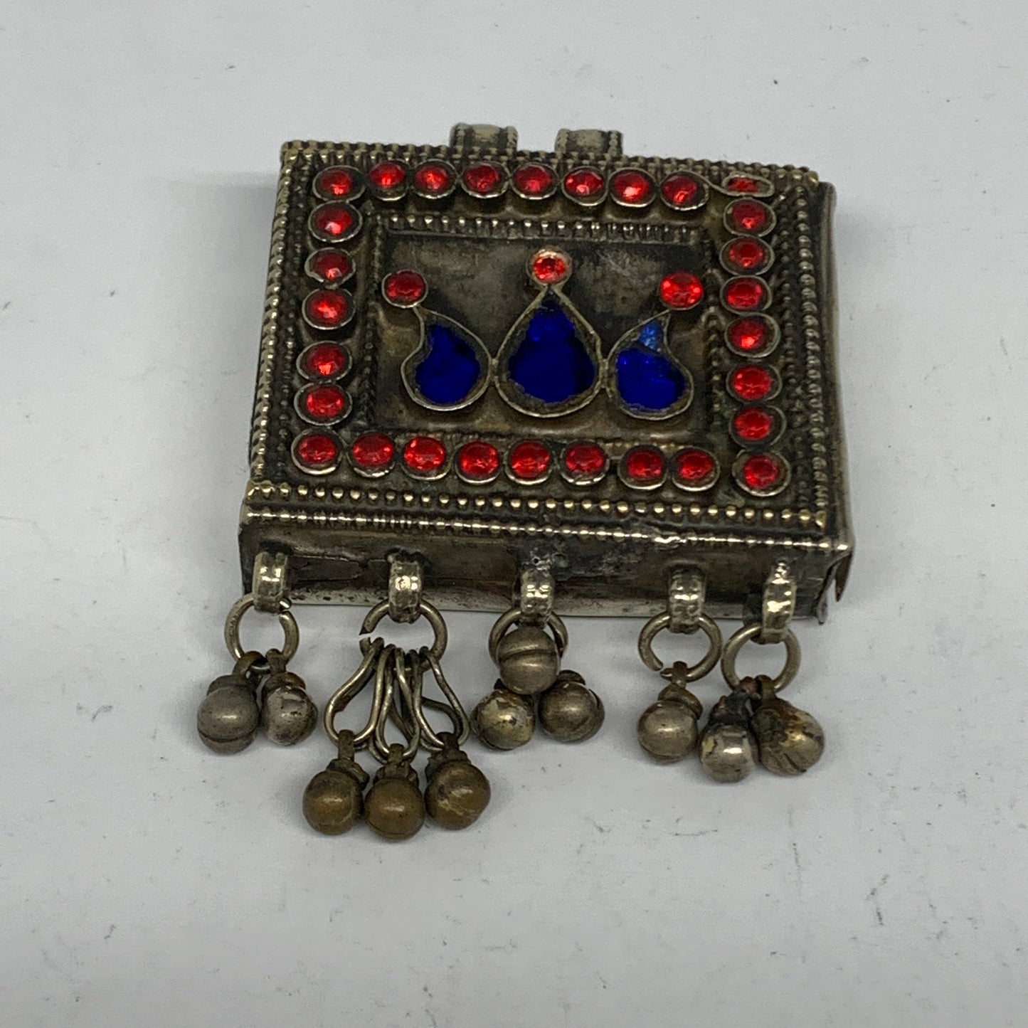 49.g, 2.5"x2"x0.7", Kuchi Pendant Locket Ethnic Tribal Gypsy, ATS, @Afghanistan,