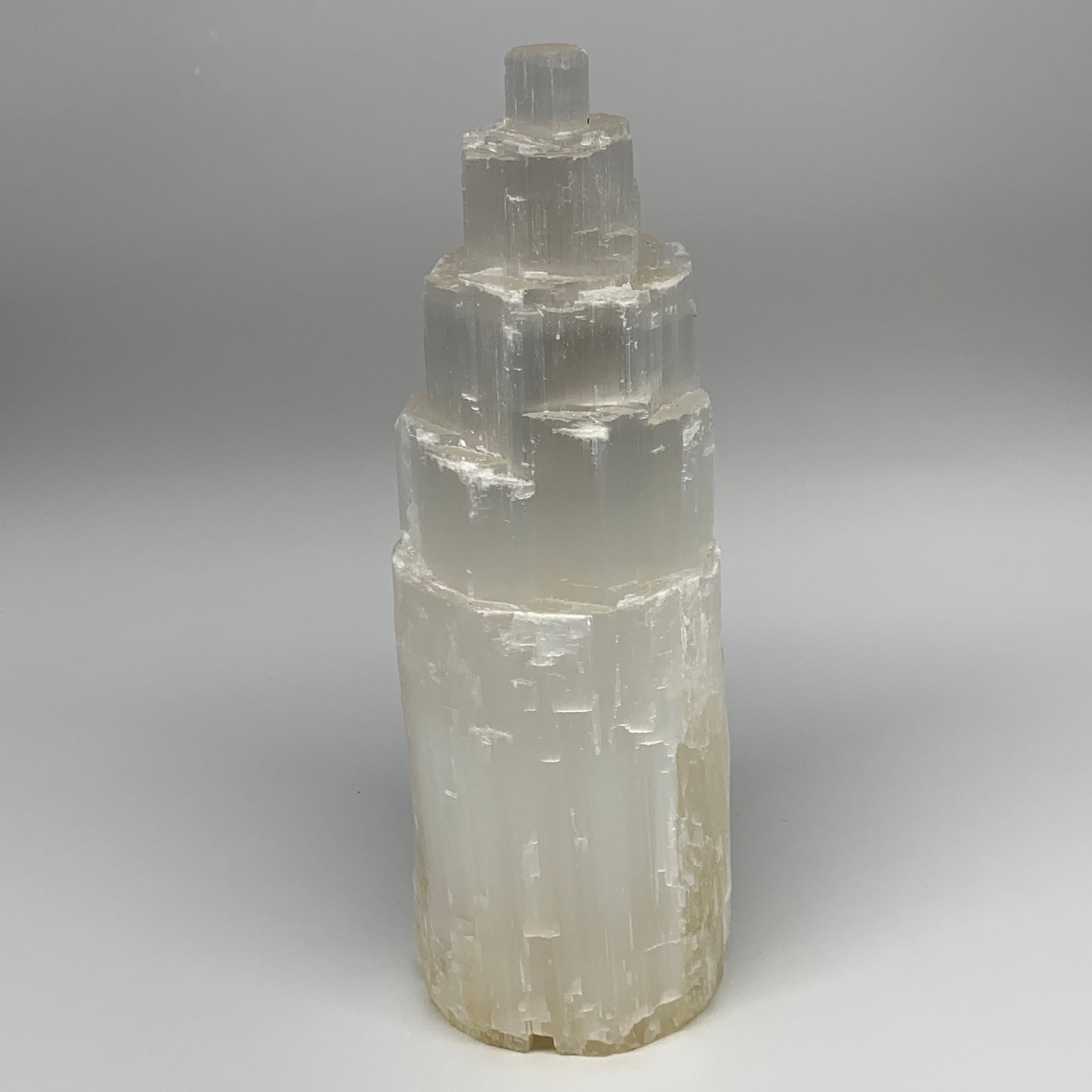 4.5 lb,10"x3.3" Rough Selenite (Satin Spar) Lamp Tower W/Chord, B9484