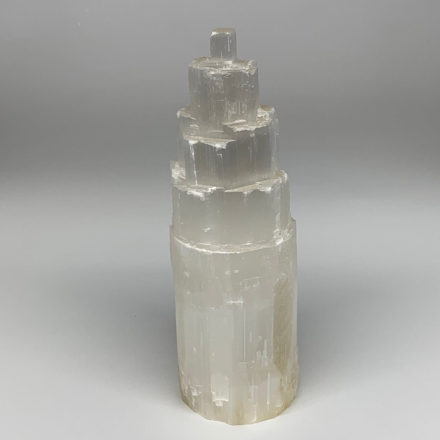 4.5 lb,10"x3.3" Rough Selenite (Satin Spar) Lamp Tower W/Chord, B9484