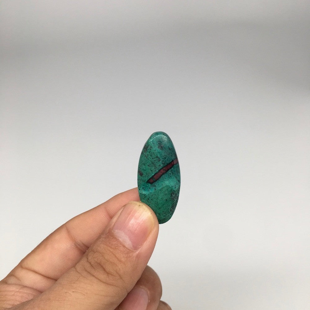 6.5g, 1.3"x 0.6" Sonora Sunset Chrysocolla Cuprite Cabochon from Mexico,SC254