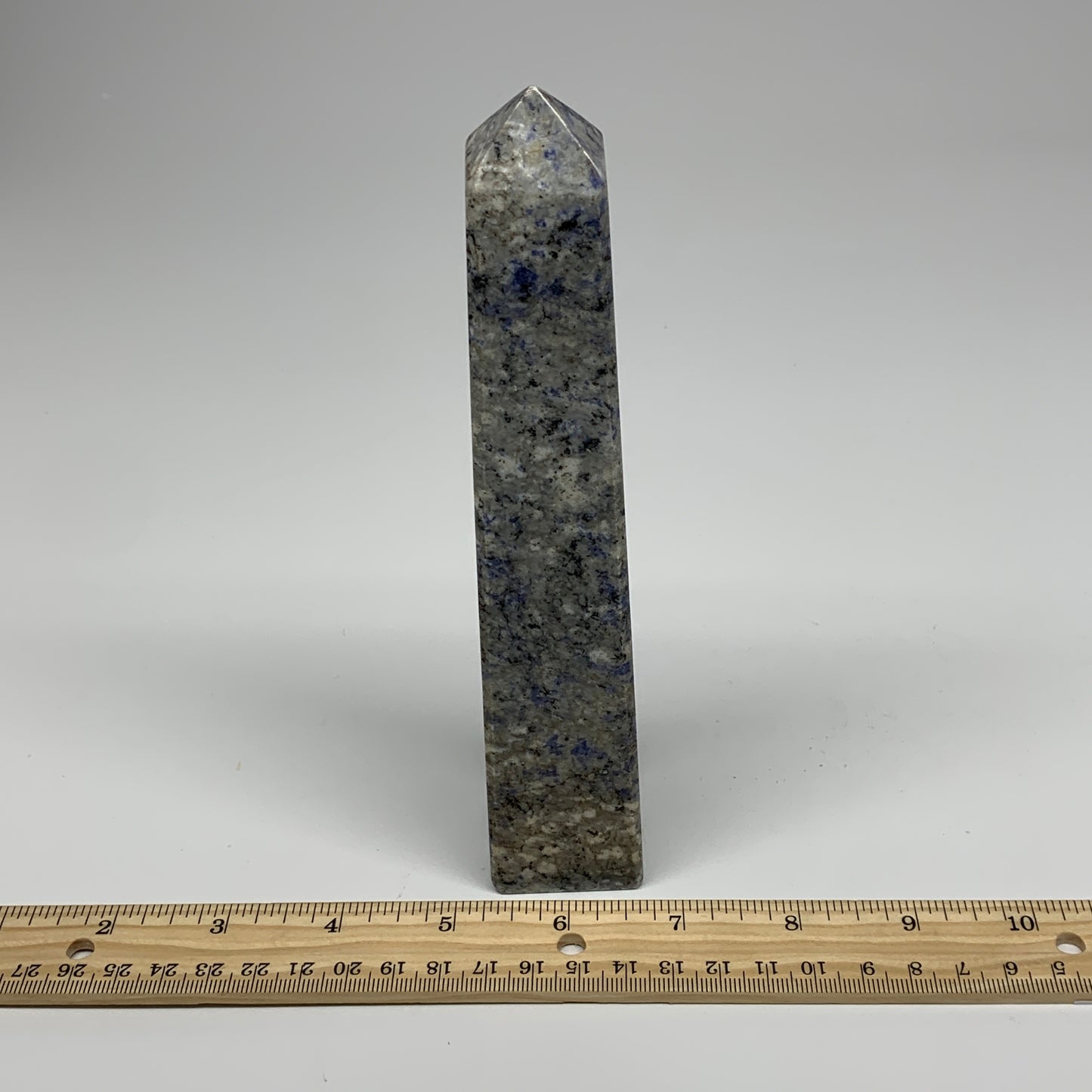 413g, 7.3"x1.4"x1.4", Sodalite Point Tower Obelisk Crystal @Pakistan, B26114