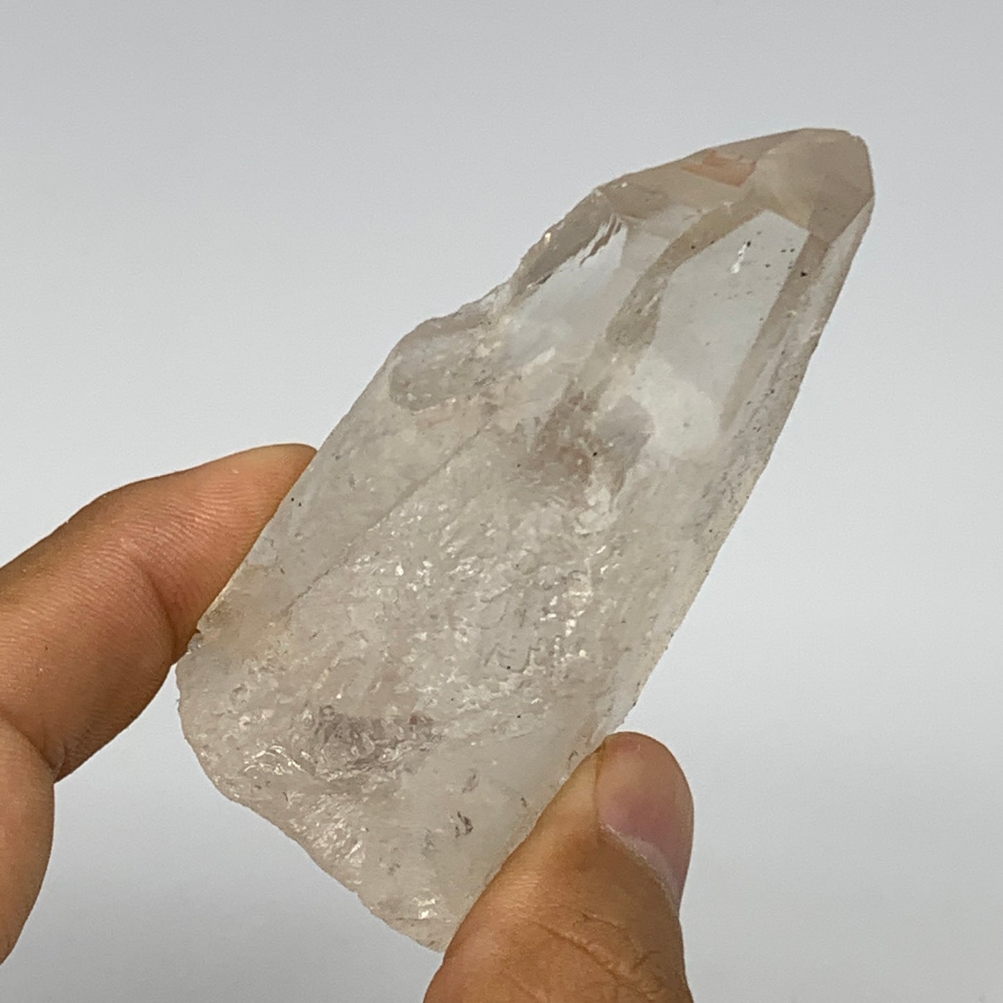 125g, 3"x1.6"x1.3", Lemurian Quartz Crystal Mineral Specimens @Brazil, B19252