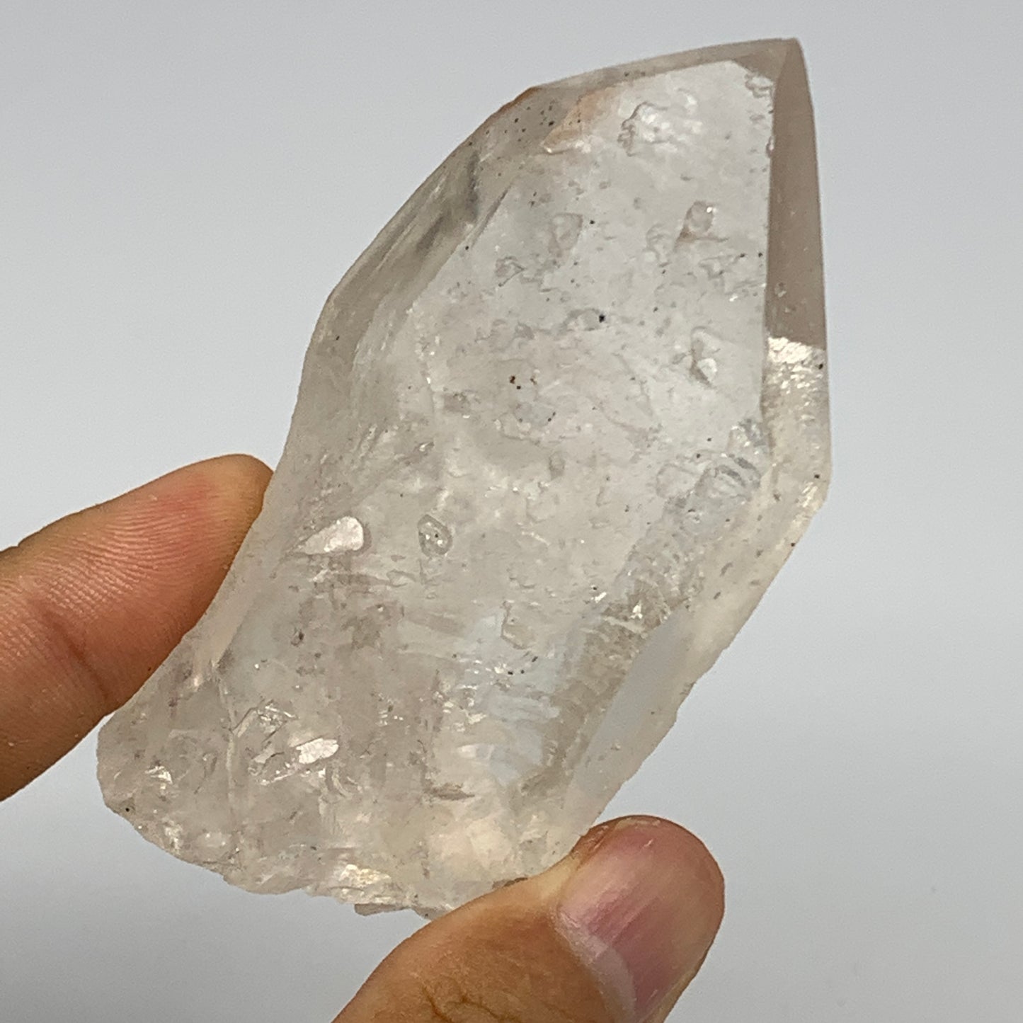 125g, 3"x1.6"x1.3", Lemurian Quartz Crystal Mineral Specimens @Brazil, B19252