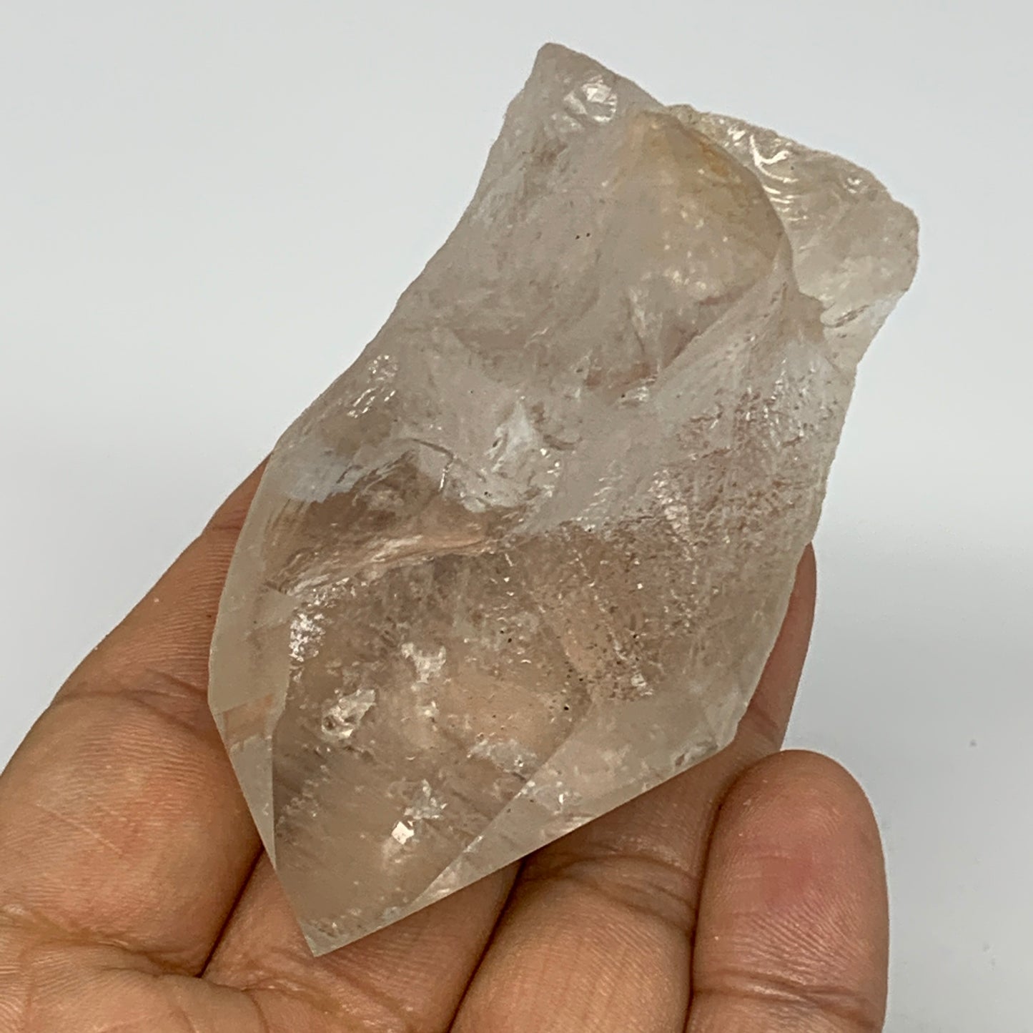 125g, 3"x1.6"x1.3", Lemurian Quartz Crystal Mineral Specimens @Brazil, B19252