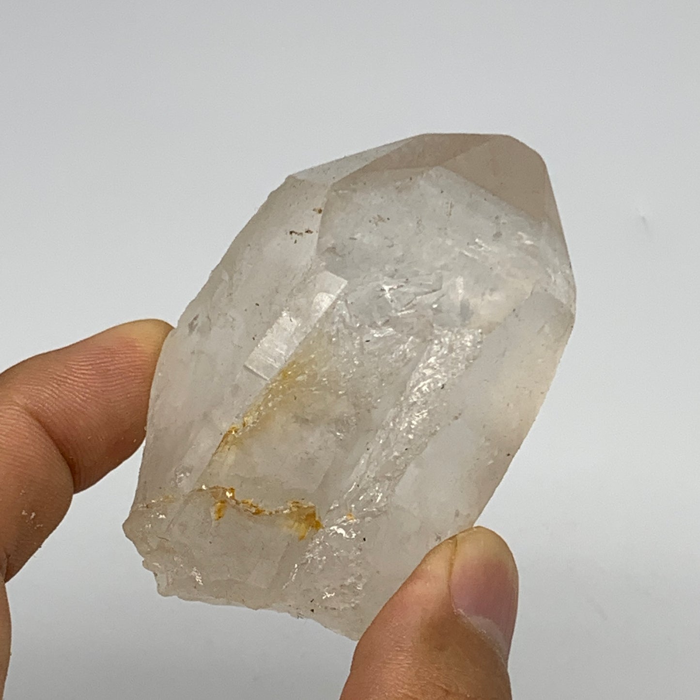 128.8g, 2.7"x1.6"x1.4", Lemurian Quartz Crystal Mineral Specimens @Brazil, B1925