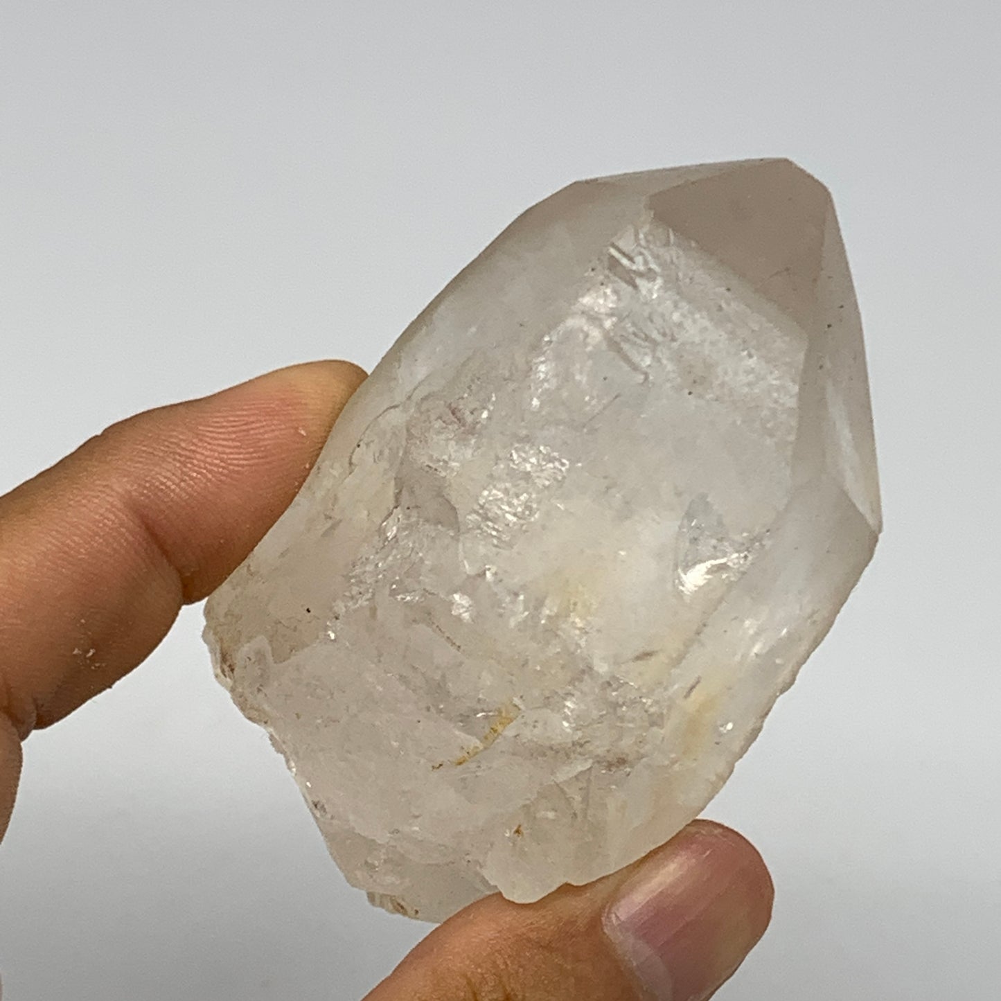 128.8g, 2.7"x1.6"x1.4", Lemurian Quartz Crystal Mineral Specimens @Brazil, B1925