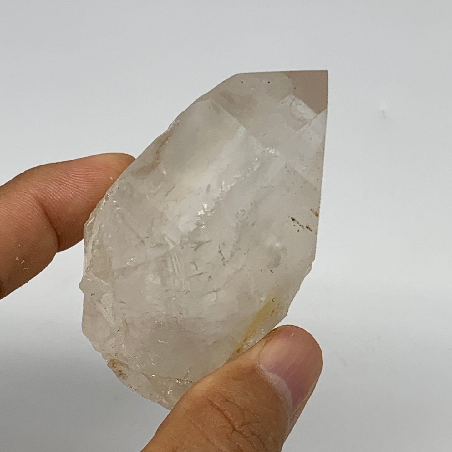 128.8g, 2.7"x1.6"x1.4", Lemurian Quartz Crystal Mineral Specimens @Brazil, B1925