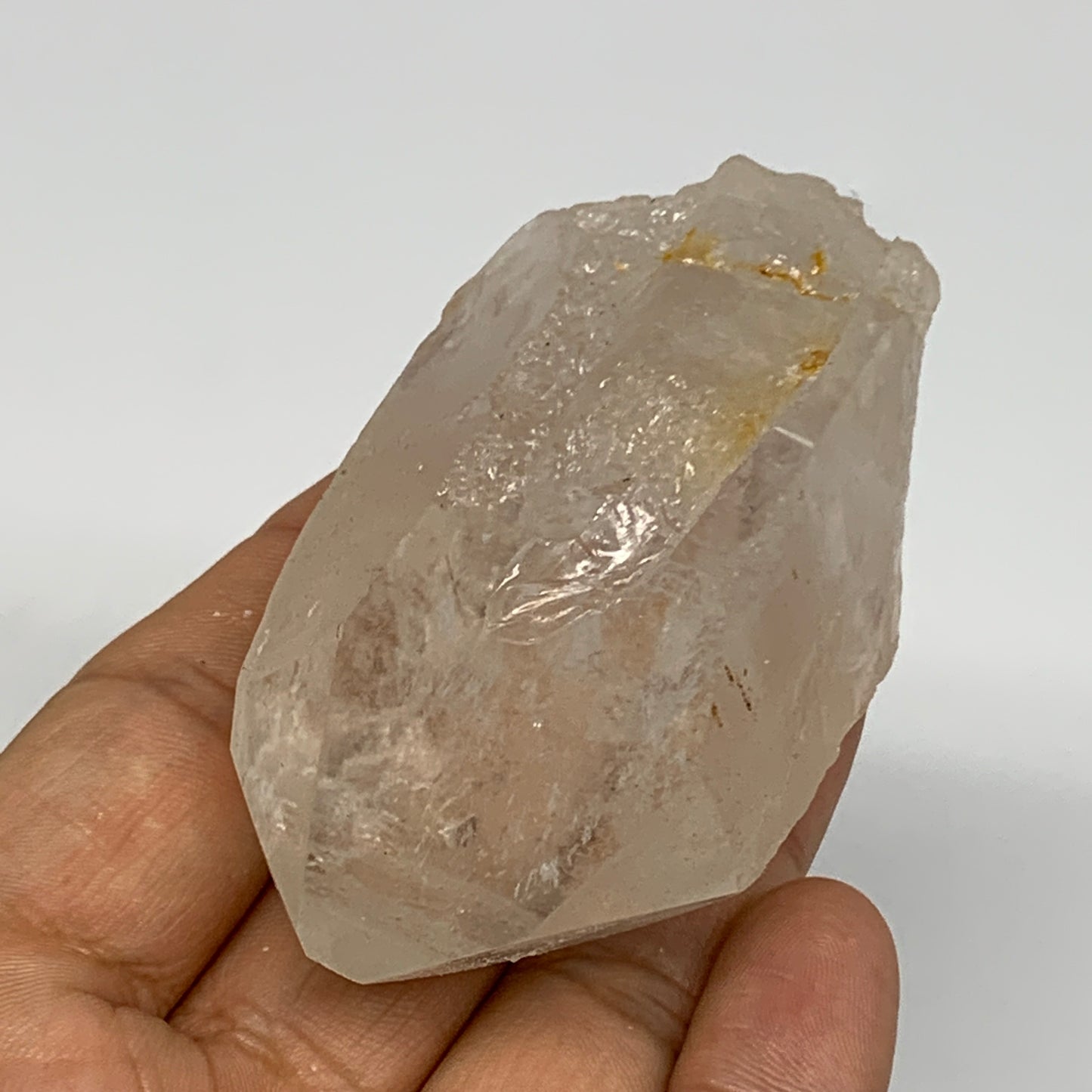 128.8g, 2.7"x1.6"x1.4", Lemurian Quartz Crystal Mineral Specimens @Brazil, B1925