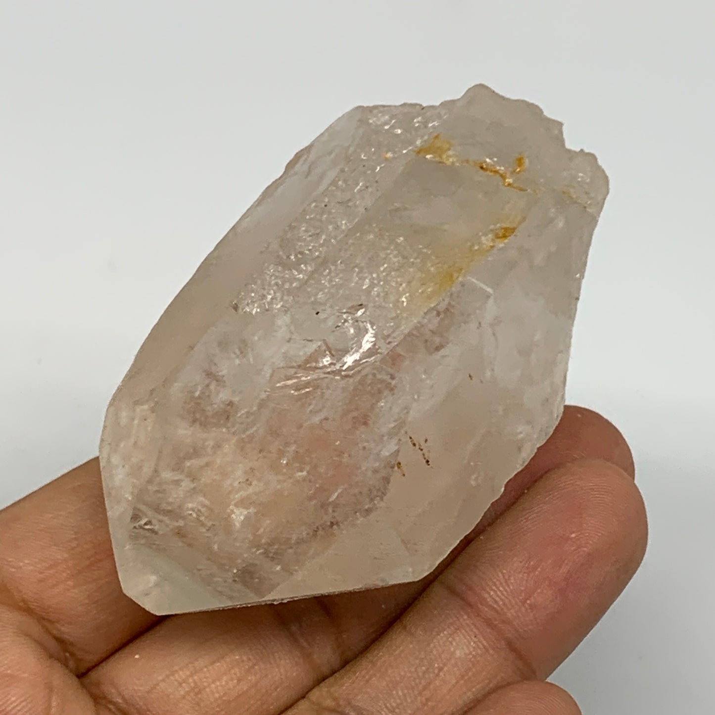 128.8g, 2.7"x1.6"x1.4", Lemurian Quartz Crystal Mineral Specimens @Brazil, B1925