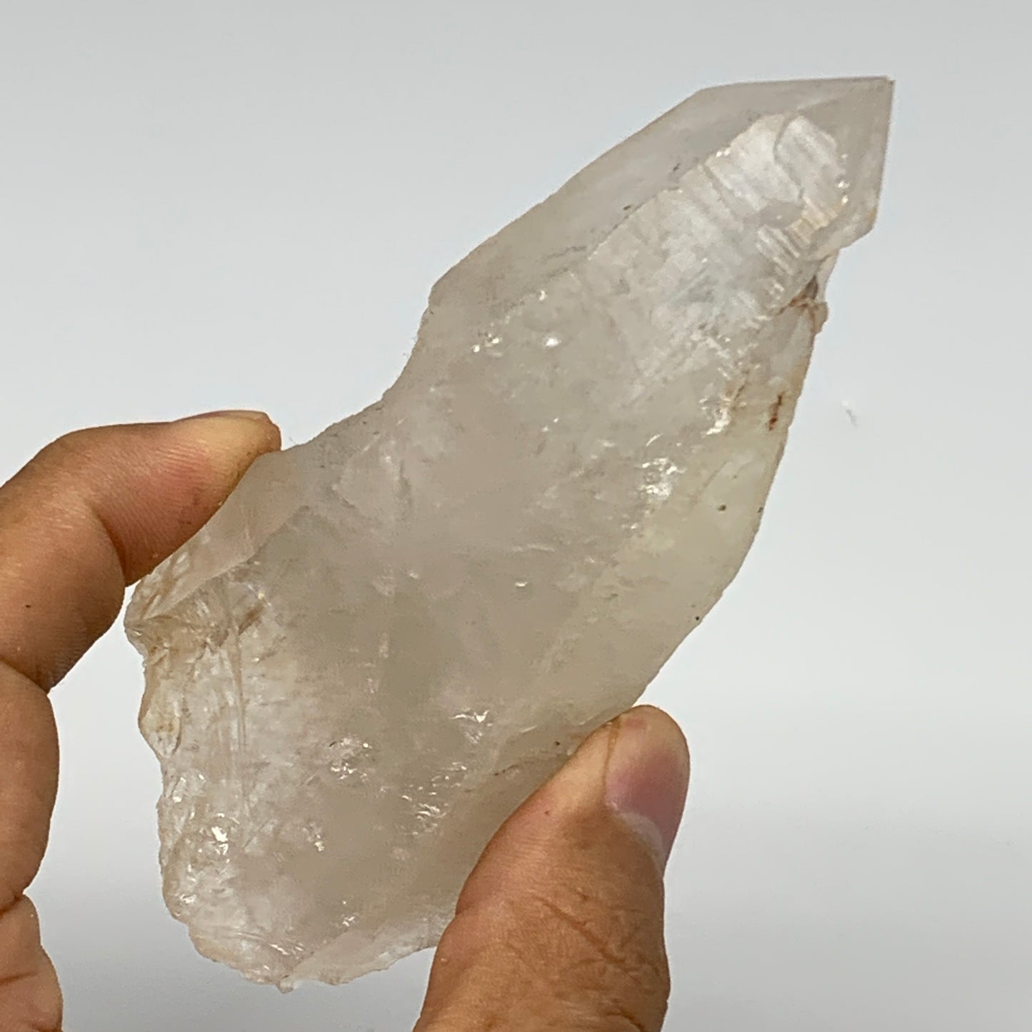 164.5g, 4"x1.8"x1.2", Lemurian Quartz Crystal Mineral Specimens @Brazil, B19260