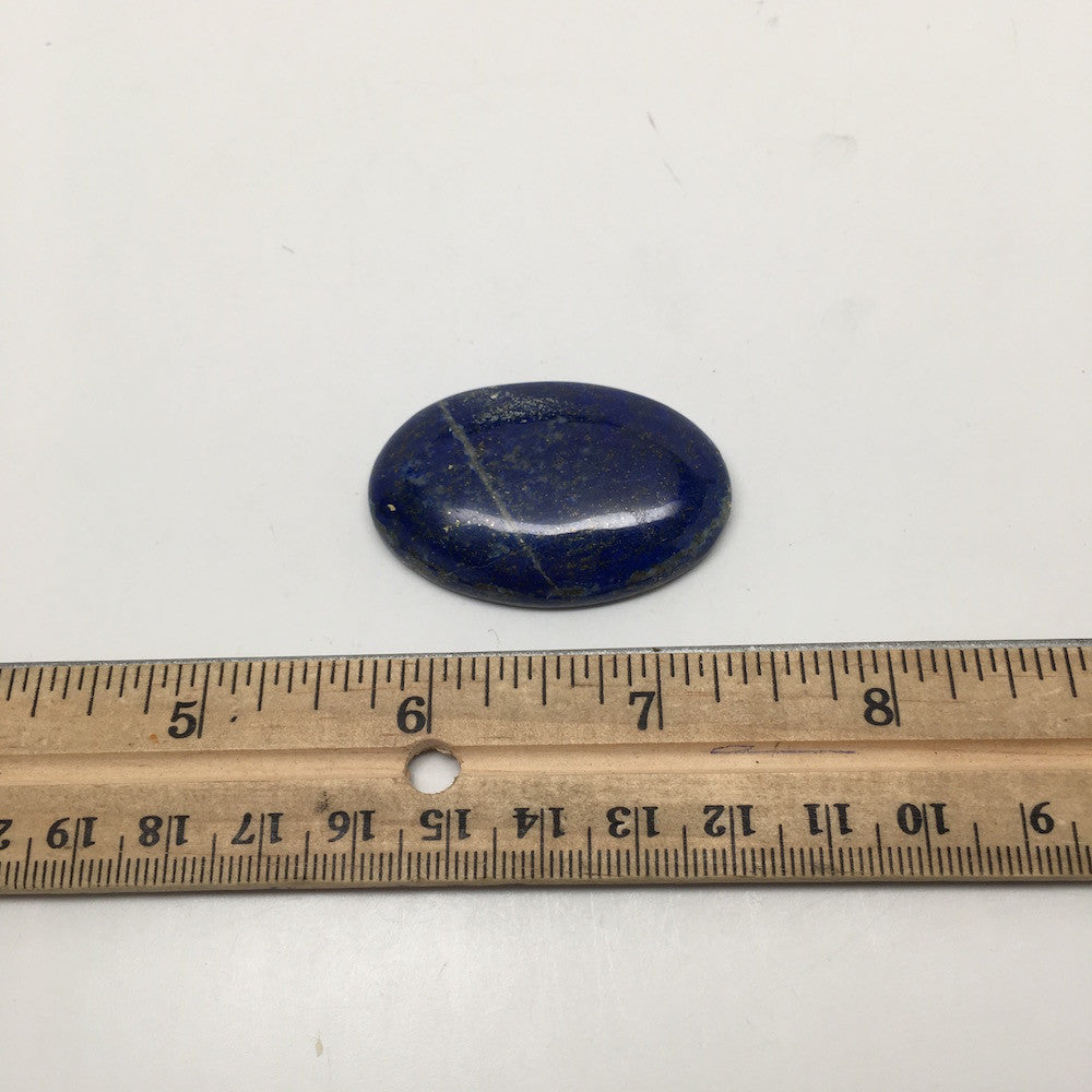 20.8Grams Natural Oval Shape Lapis Lazuli Cabochon Flat Bottom @Afghanistan,C325