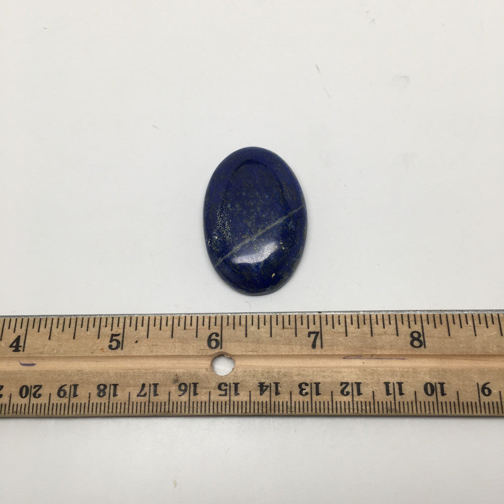 20.8Grams Natural Oval Shape Lapis Lazuli Cabochon Flat Bottom @Afghanistan,C325