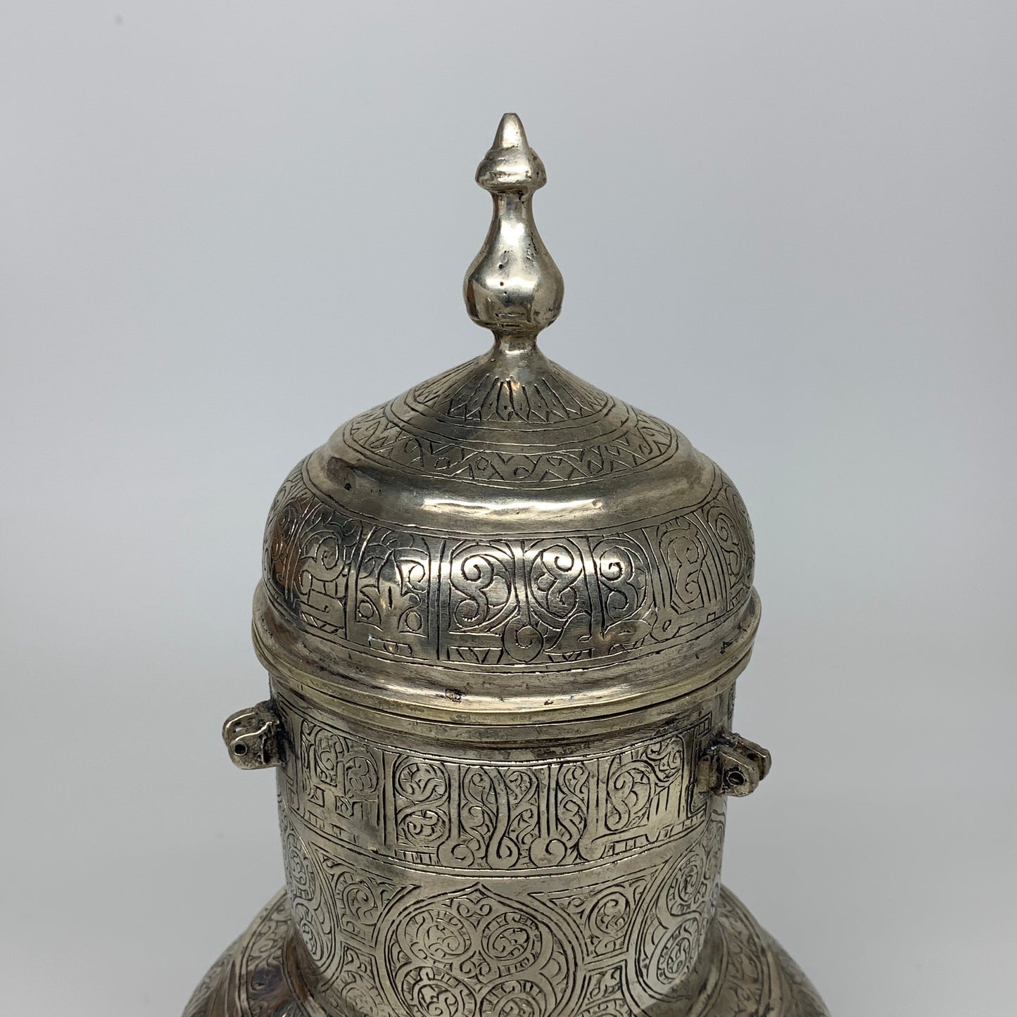 1192g,13.5"x7" Handmade Antique Pitcher Ewer Brass/Copper @Afghanistan, P153