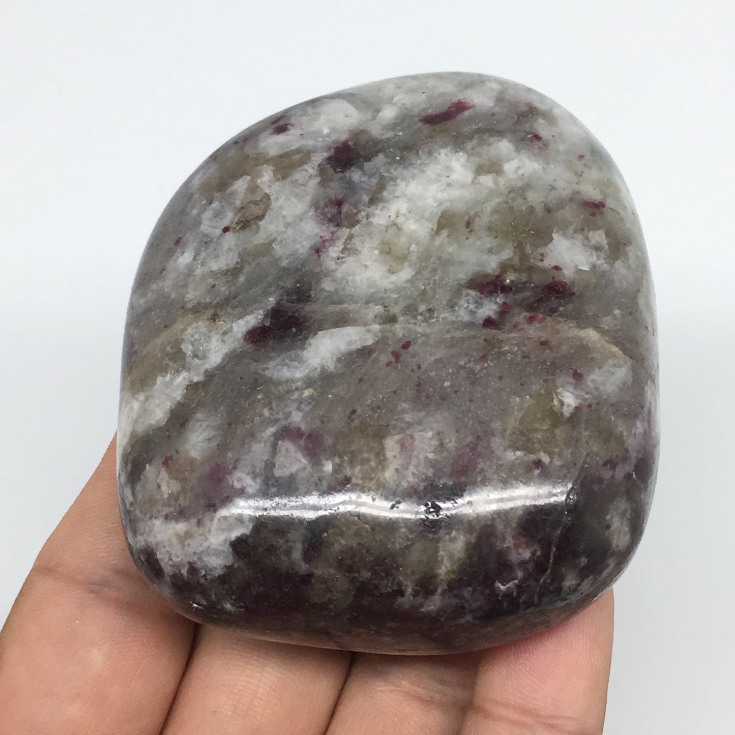 209.2g,2.7"x2.3"x1.3" Tourmaline Rubellite Palm Stone Reiki @Madagascar,MSP1154