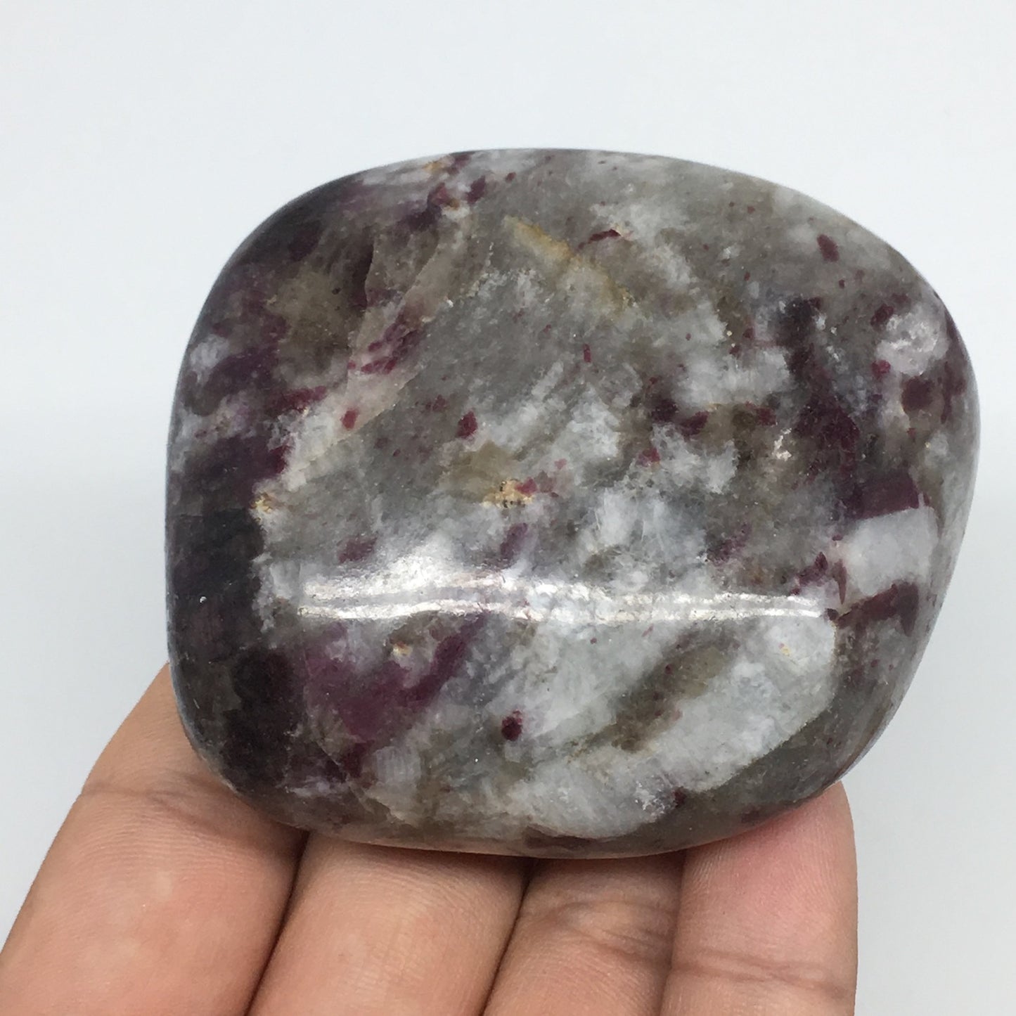 209.2g,2.7"x2.3"x1.3" Tourmaline Rubellite Palm Stone Reiki @Madagascar,MSP1154