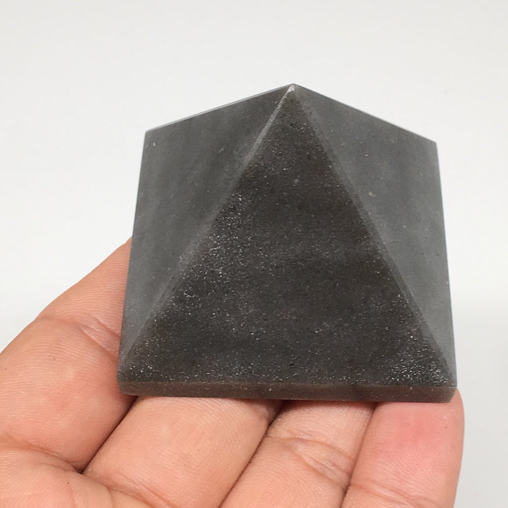 108.4g,1.9"x1.6" Natural Blue Aventurine Pyramid Gemstone Crystal @India,MF3493