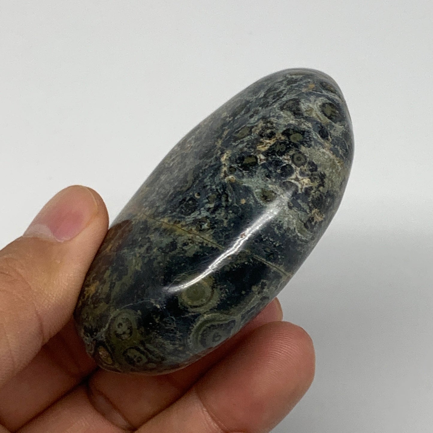 132.5g, 2.6"x2"x1", Kambaba Jasper Palm-Stone Reiki @Madagascar,B10418