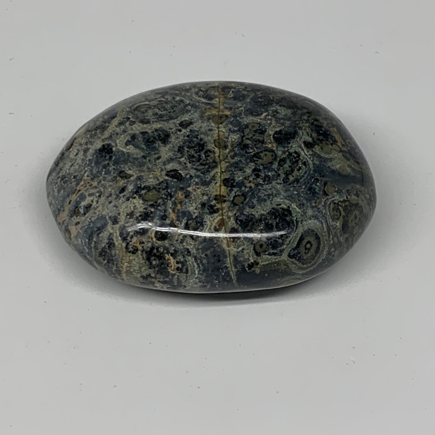 132.5g, 2.6"x2"x1", Kambaba Jasper Palm-Stone Reiki @Madagascar,B10418