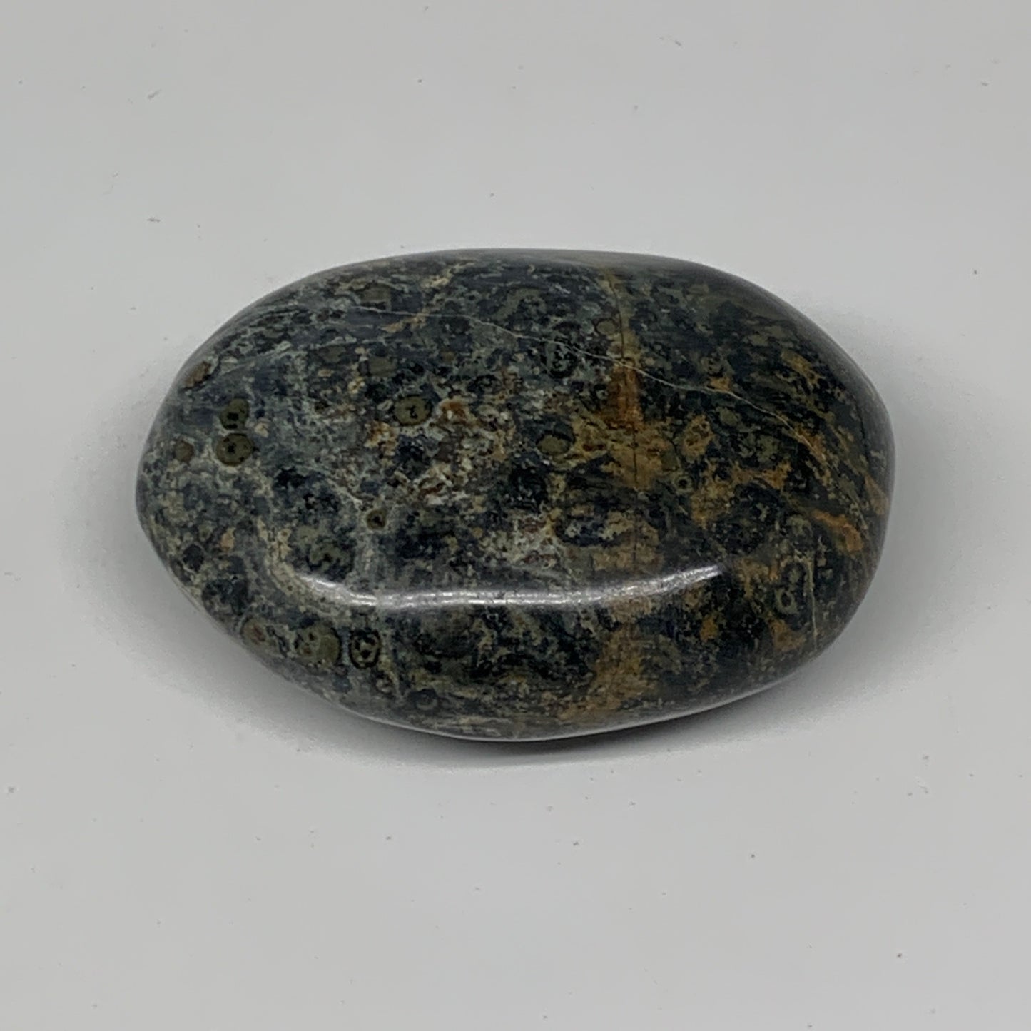 132.5g, 2.6"x2"x1", Kambaba Jasper Palm-Stone Reiki @Madagascar,B10418