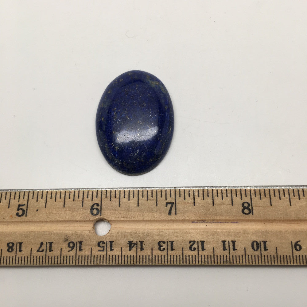 17.9Grams Natural Oval Shape Lapis Lazuli Cabochon Flat Bottom @Afghanistan,C352