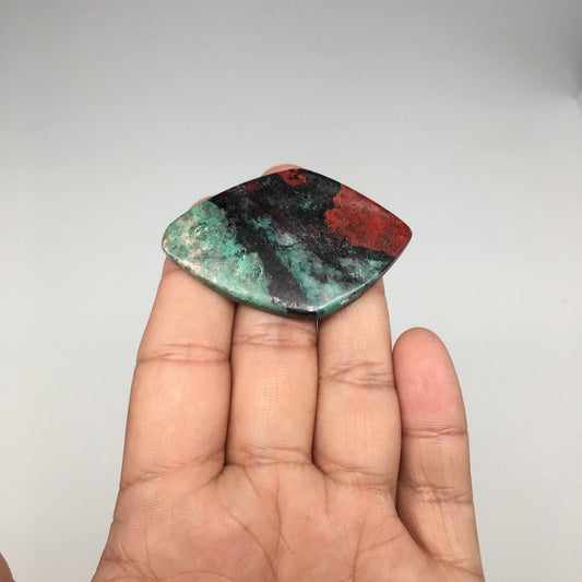 19.2g,2.1"x 1.4"x6mm Sonora Sunset Chrysocolla Cuprite Cabochon @Mexico,SC339 - watangem.com